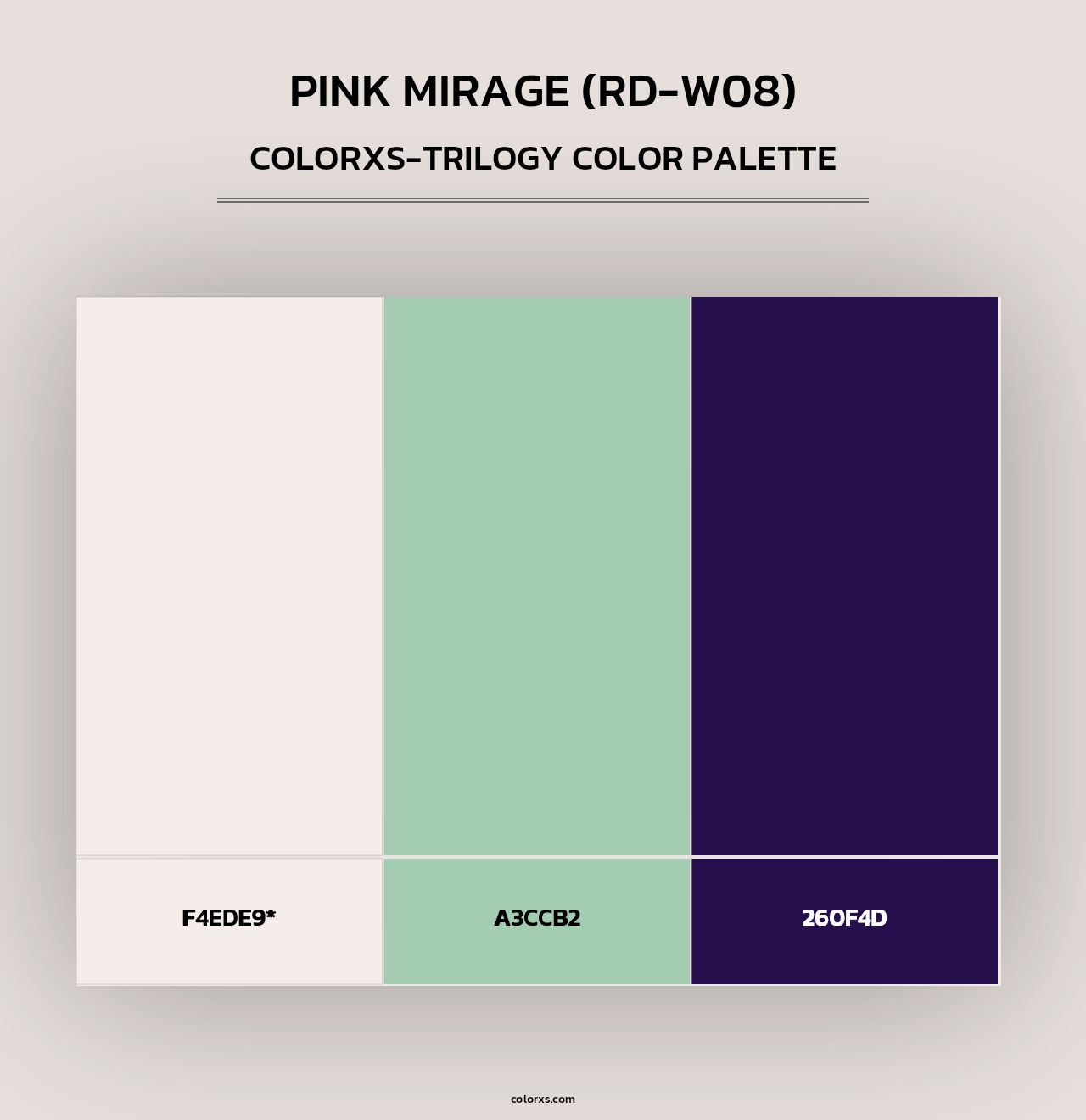 Pink Mirage (RD-W08) - Colorxs Trilogy Palette