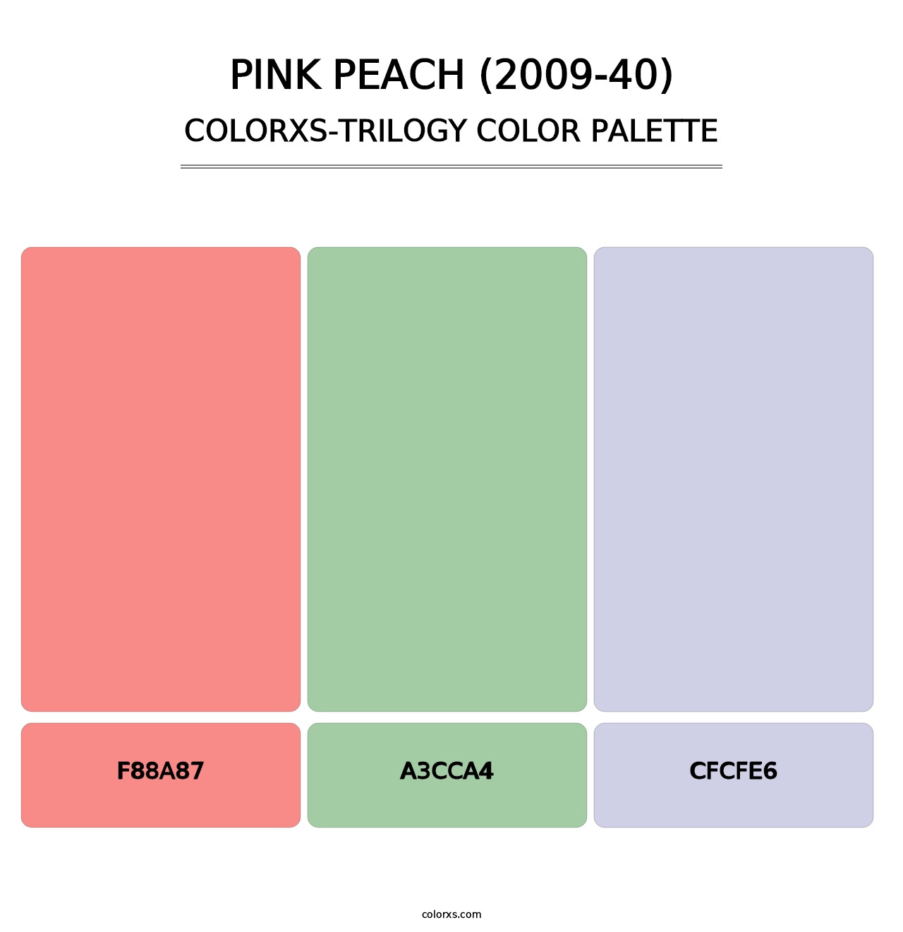 Pink Peach (2009-40) - Colorxs Trilogy Palette
