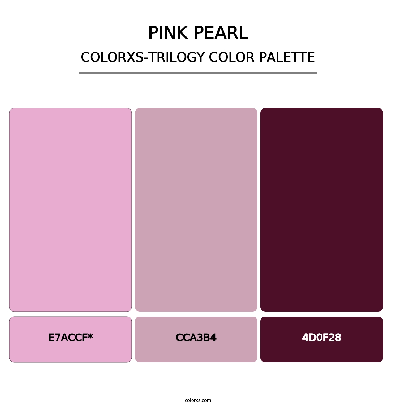 Pink Pearl - Colorxs Trilogy Palette