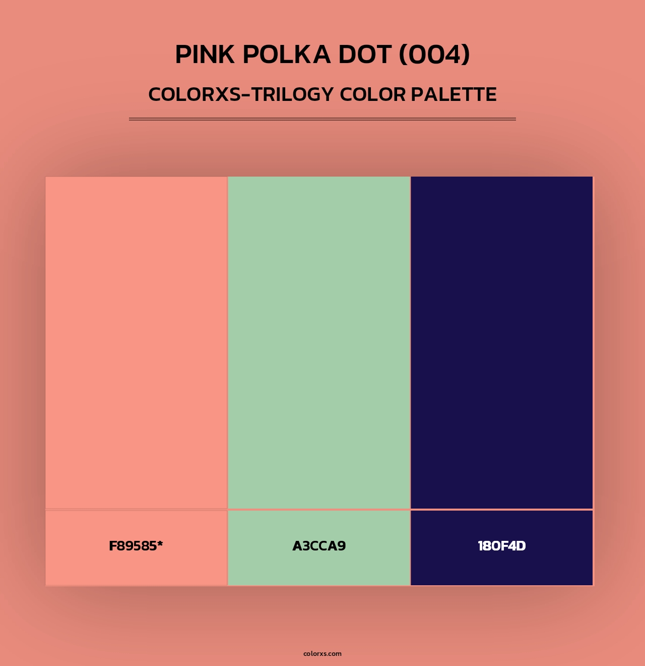 Pink Polka Dot (004) - Colorxs Trilogy Palette