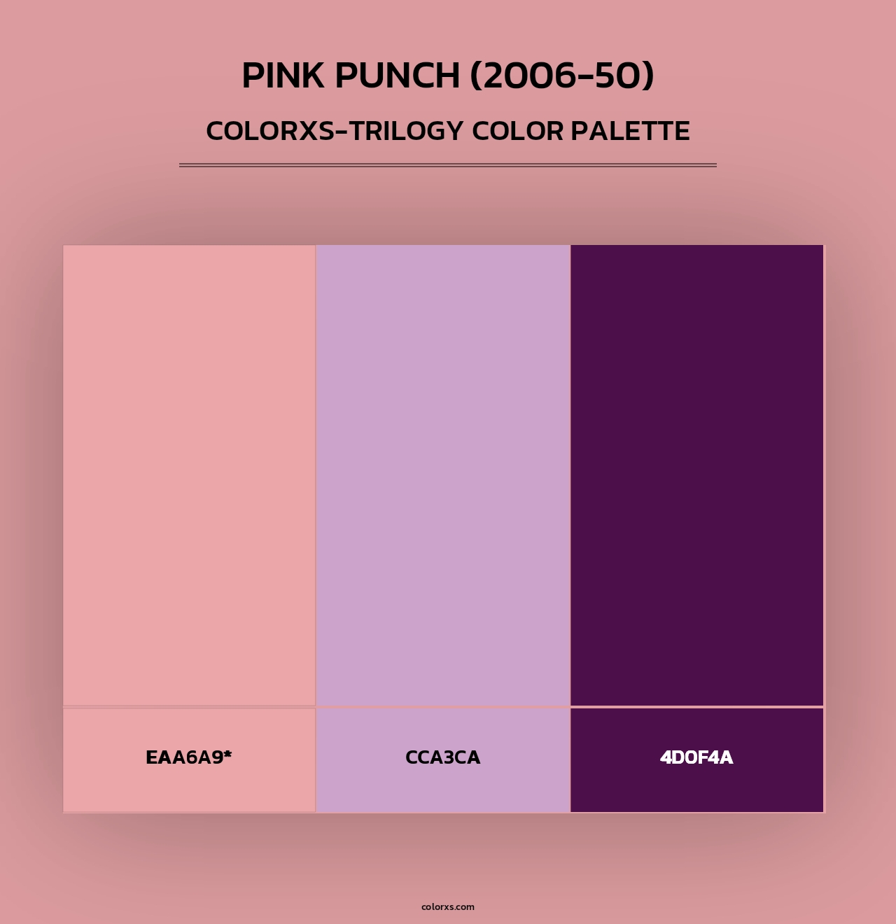 Pink Punch (2006-50) - Colorxs Trilogy Palette