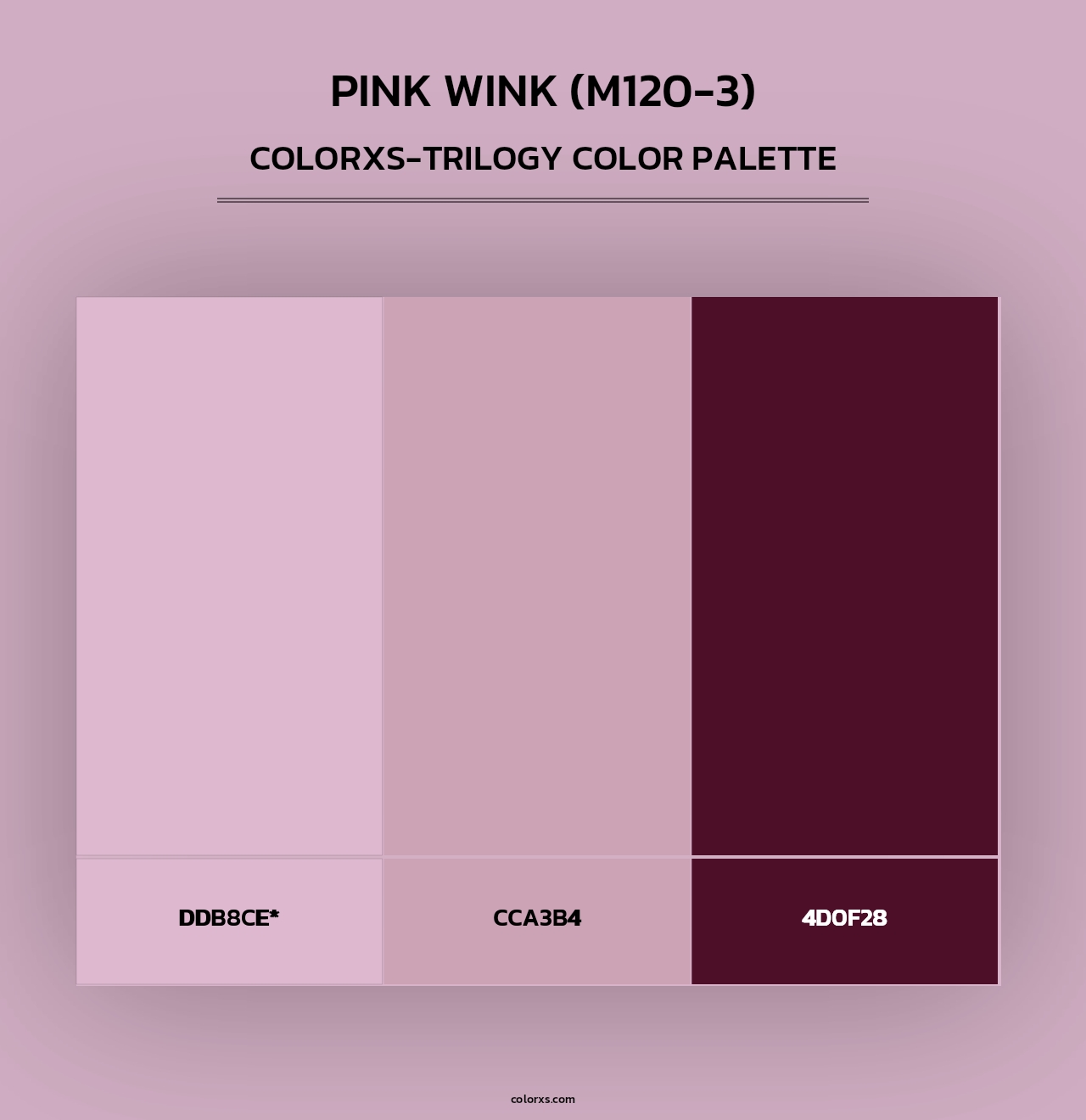 Pink Wink (M120-3) - Colorxs Trilogy Palette