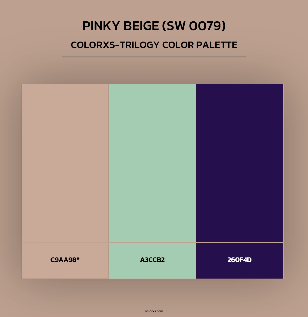 Pinky Beige (SW 0079) - Colorxs Trilogy Palette