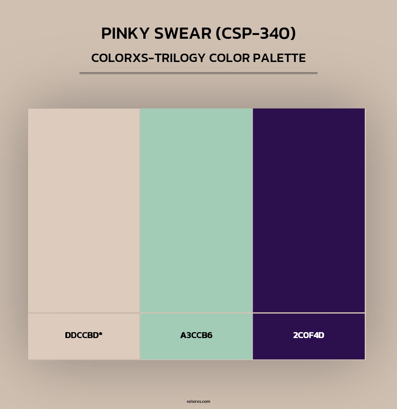 Pinky Swear (CSP-340) - Colorxs Trilogy Palette