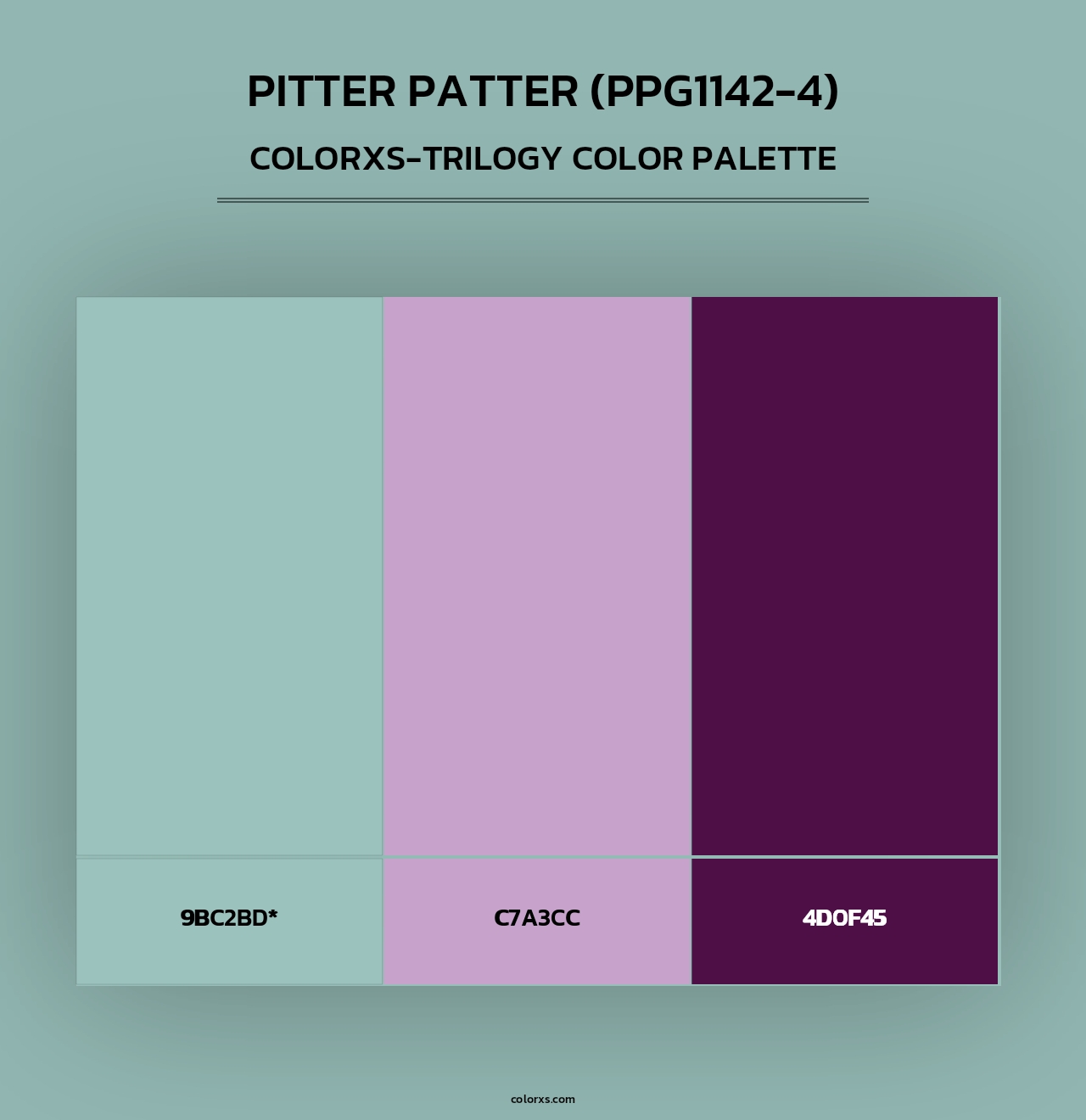Pitter Patter (PPG1142-4) - Colorxs Trilogy Palette