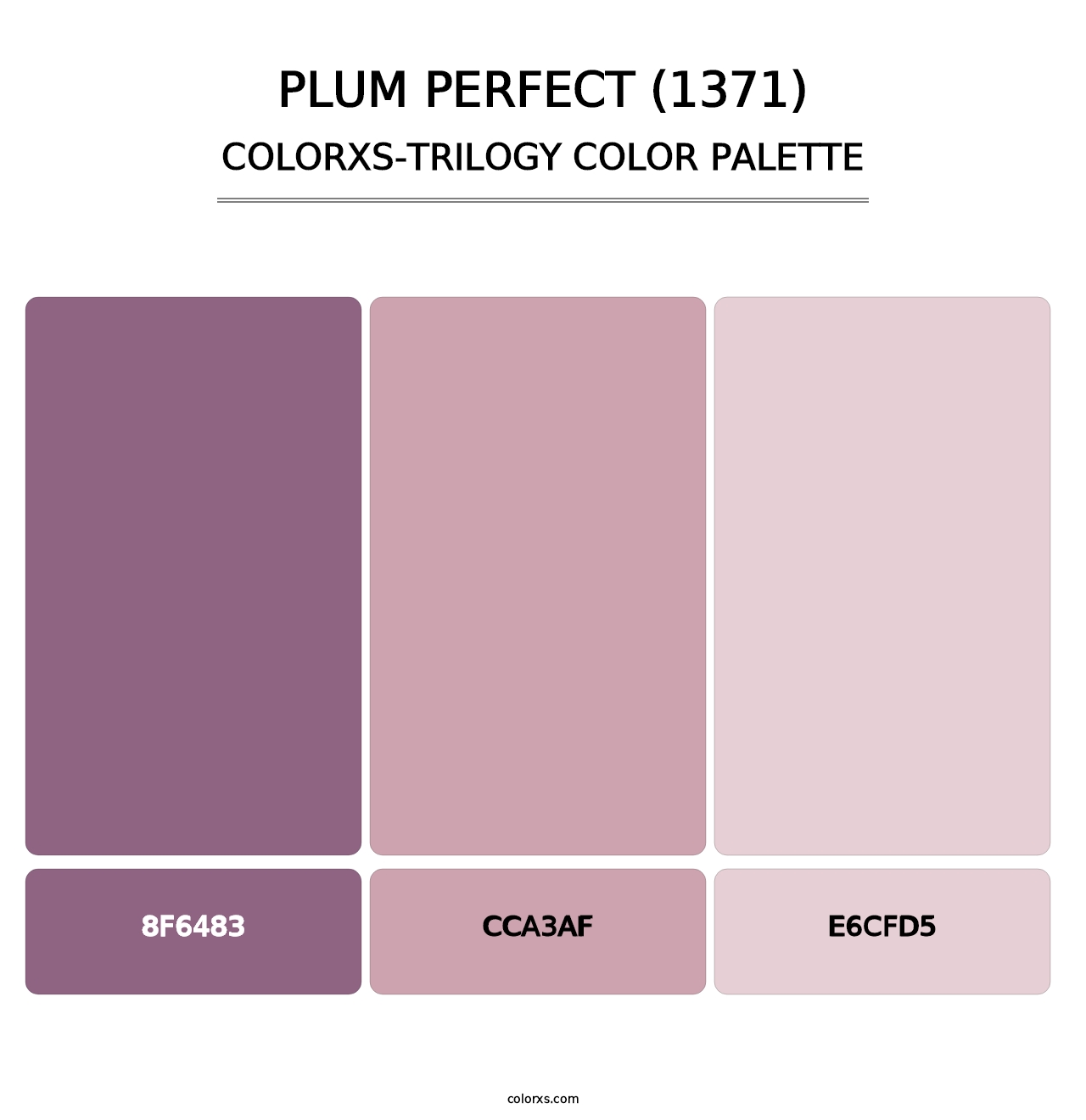 Plum Perfect (1371) - Colorxs Trilogy Palette