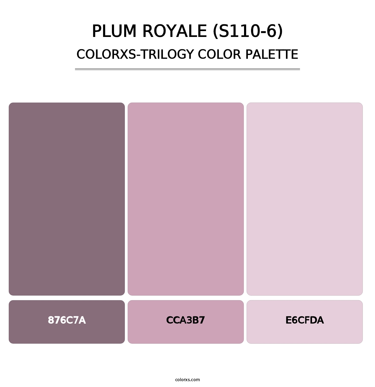 Plum Royale (S110-6) - Colorxs Trilogy Palette