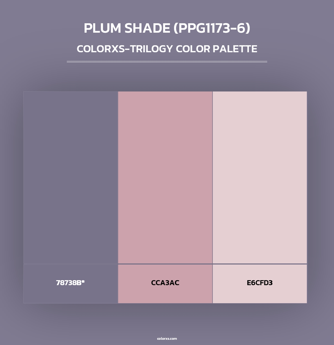 Plum Shade (PPG1173-6) - Colorxs Trilogy Palette