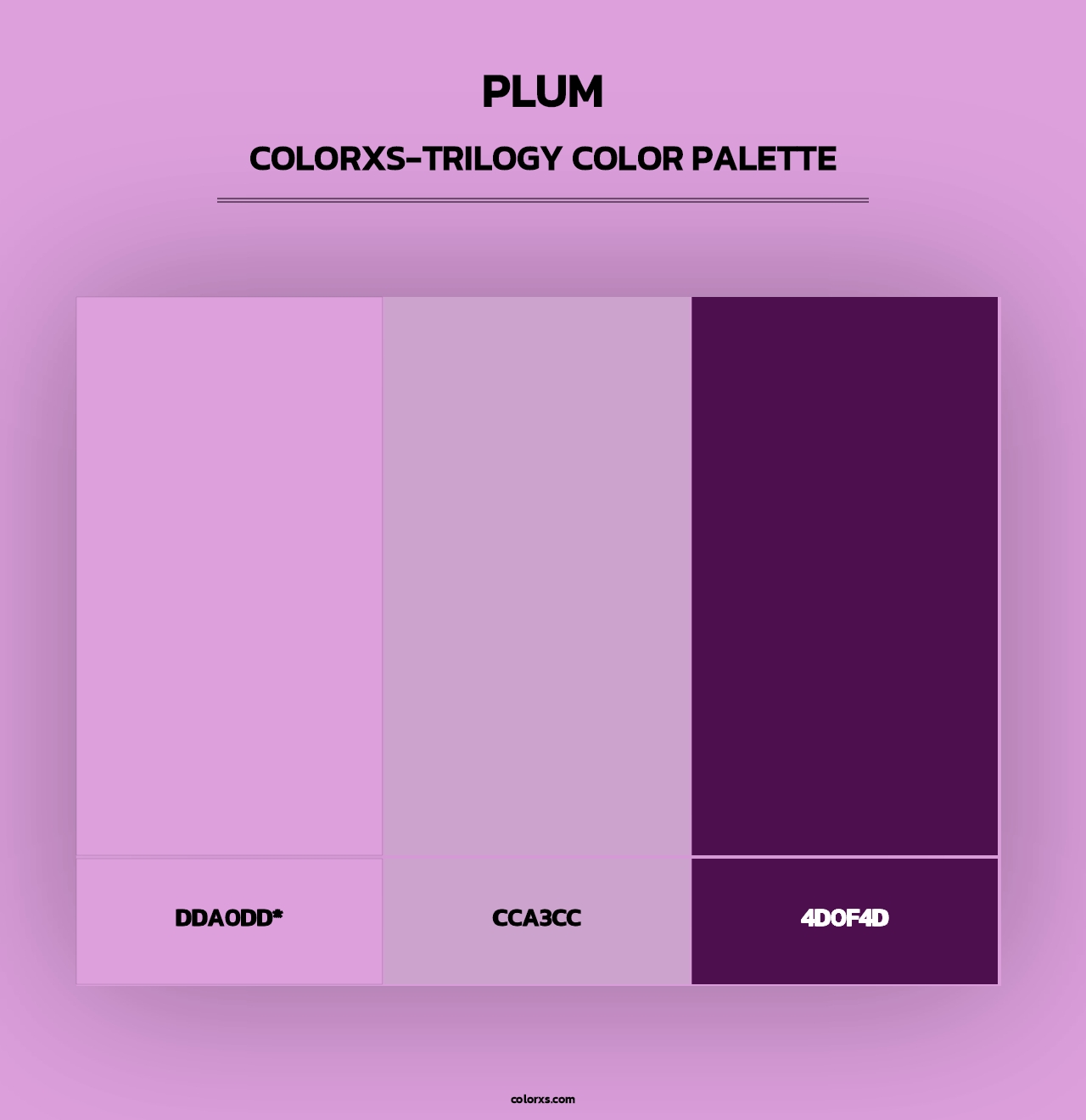 Plum - Colorxs Trilogy Palette