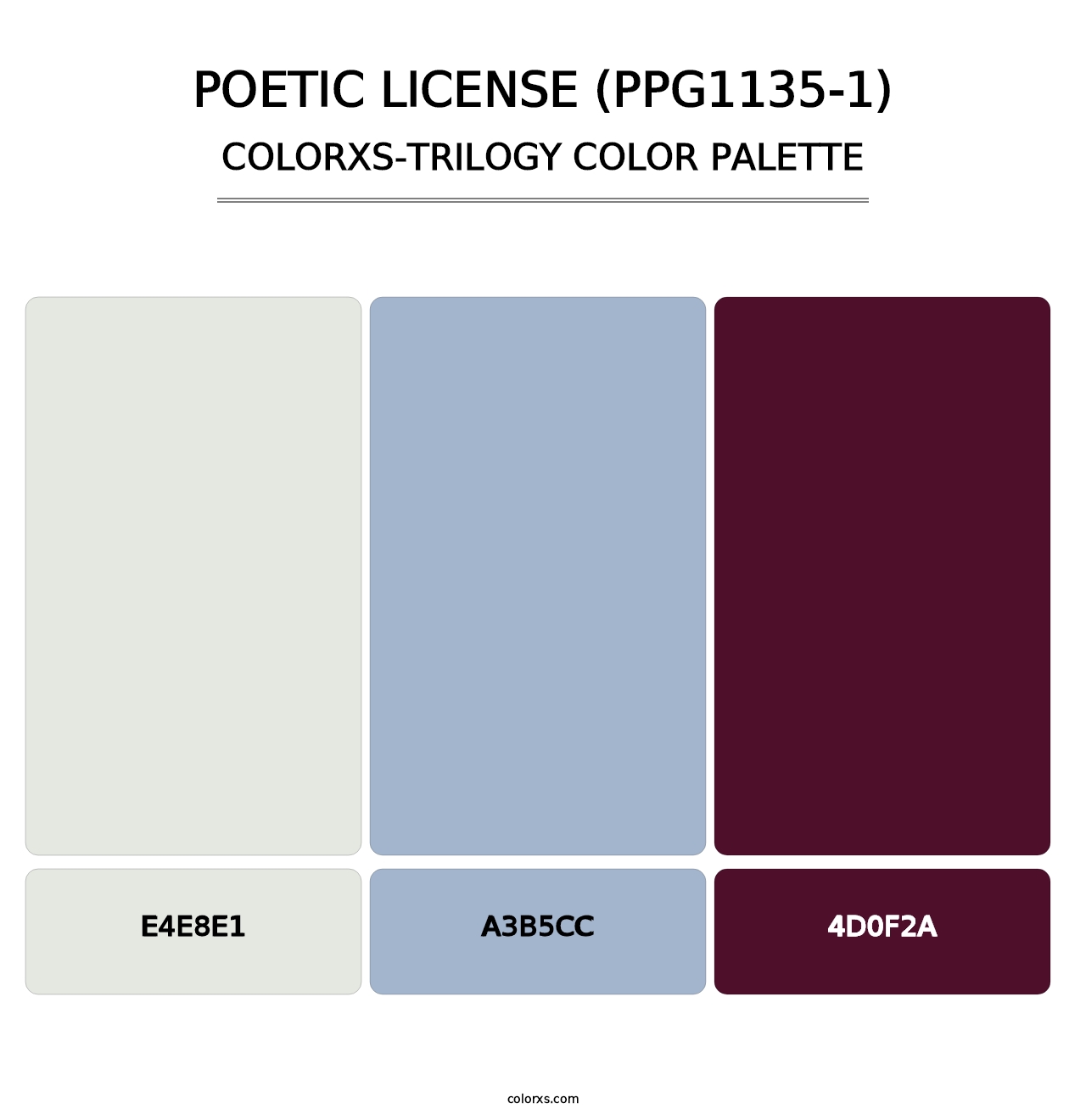 Poetic License (PPG1135-1) - Colorxs Trilogy Palette