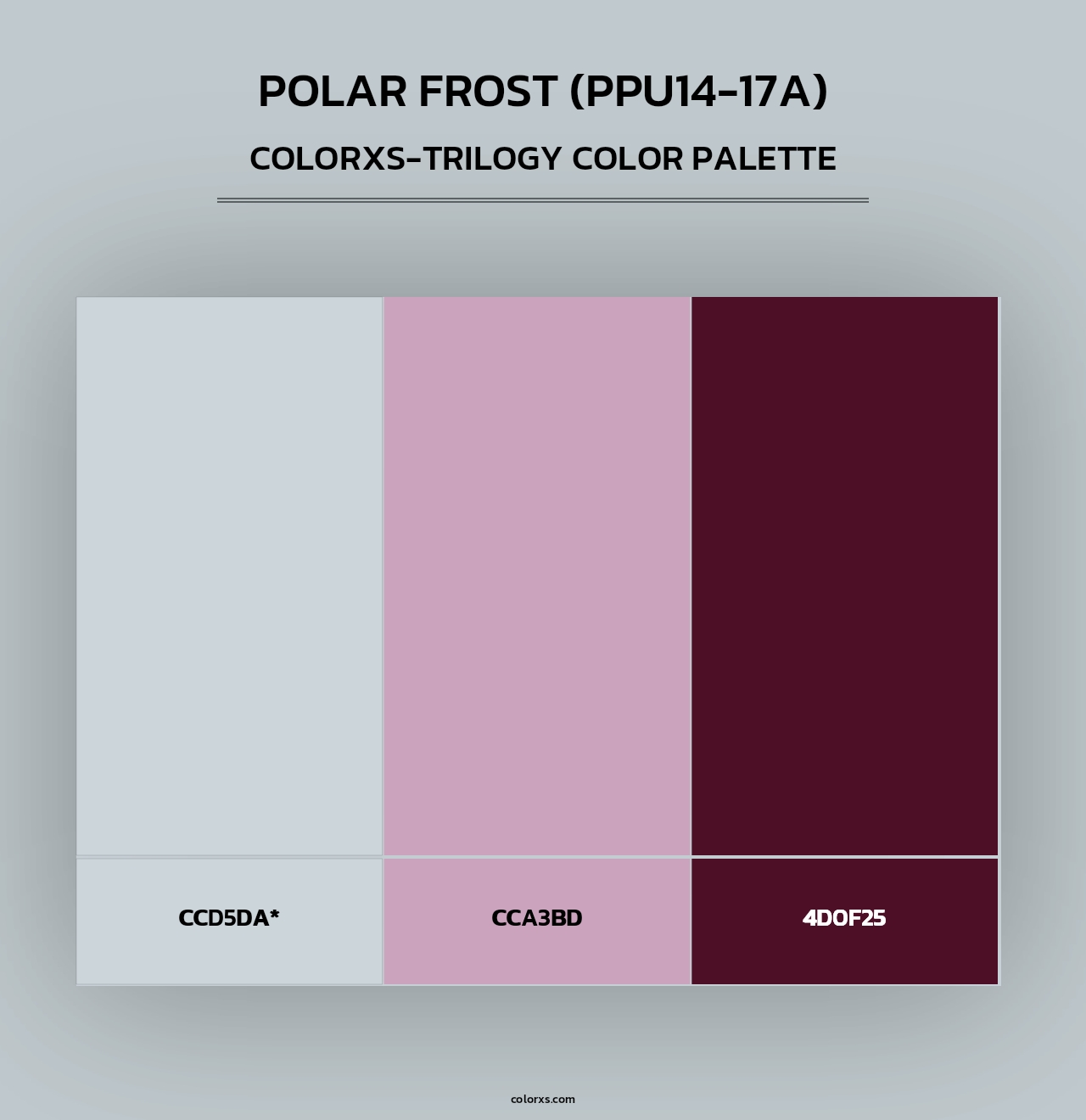 Polar Frost (PPU14-17A) - Colorxs Trilogy Palette