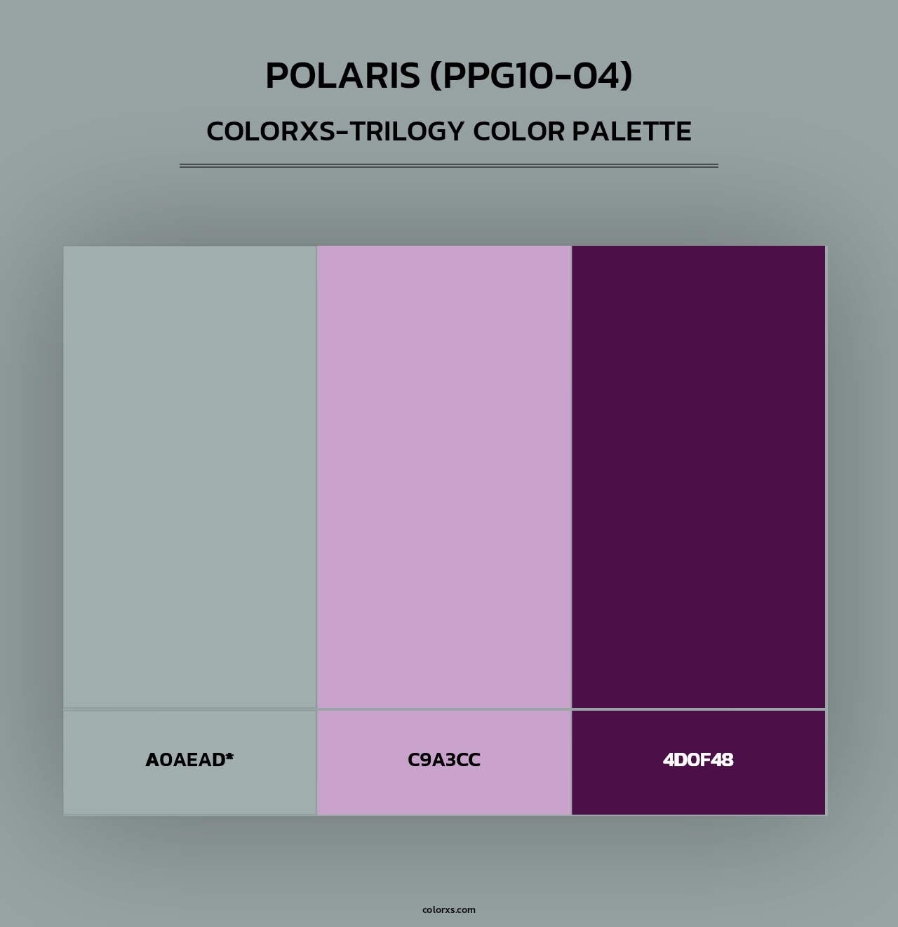 Polaris (PPG10-04) - Colorxs Trilogy Palette