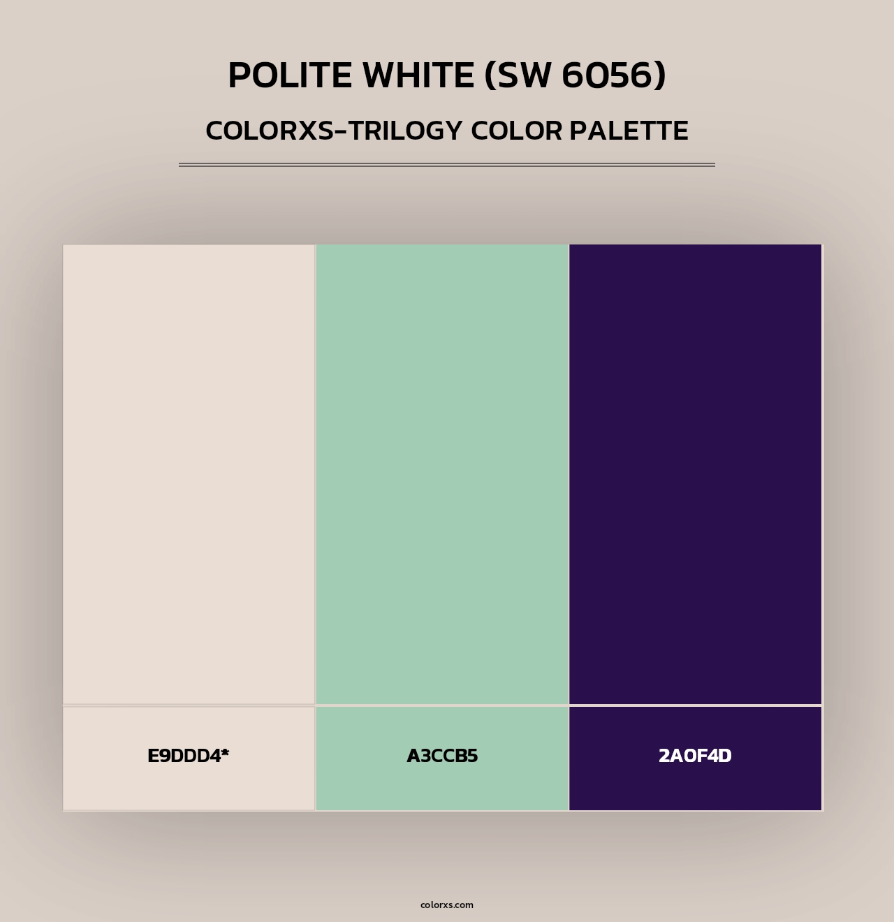 Polite White (SW 6056) - Colorxs Trilogy Palette