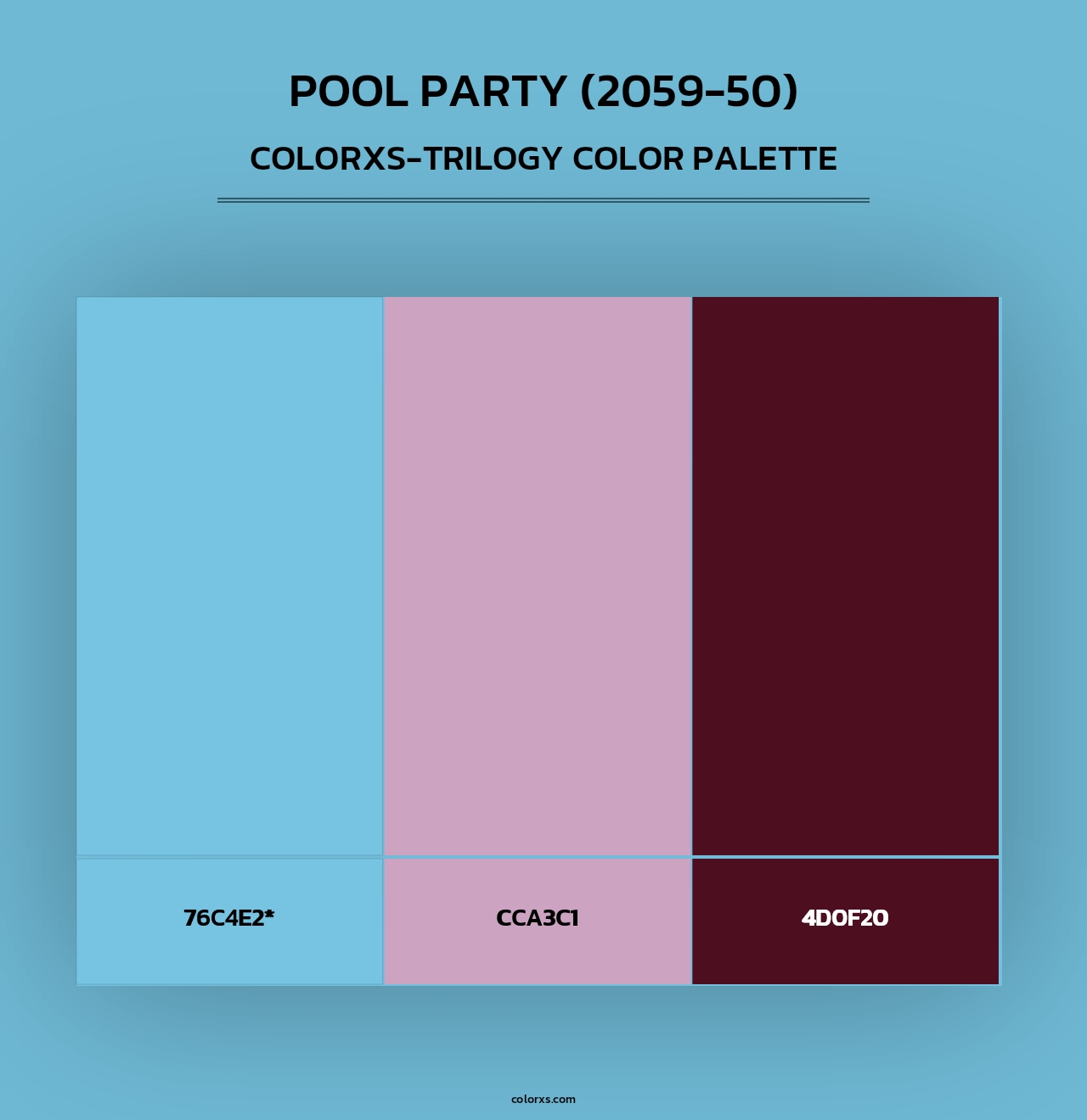 Pool Party (2059-50) - Colorxs Trilogy Palette