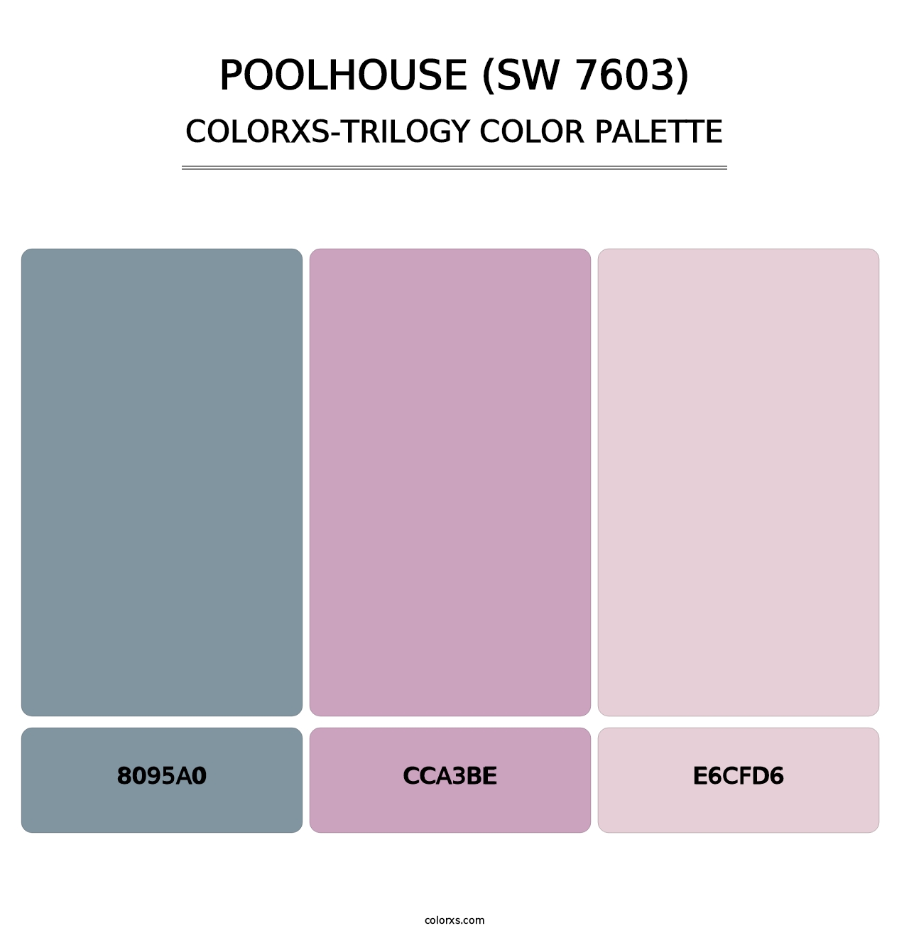 Poolhouse (SW 7603) - Colorxs Trilogy Palette