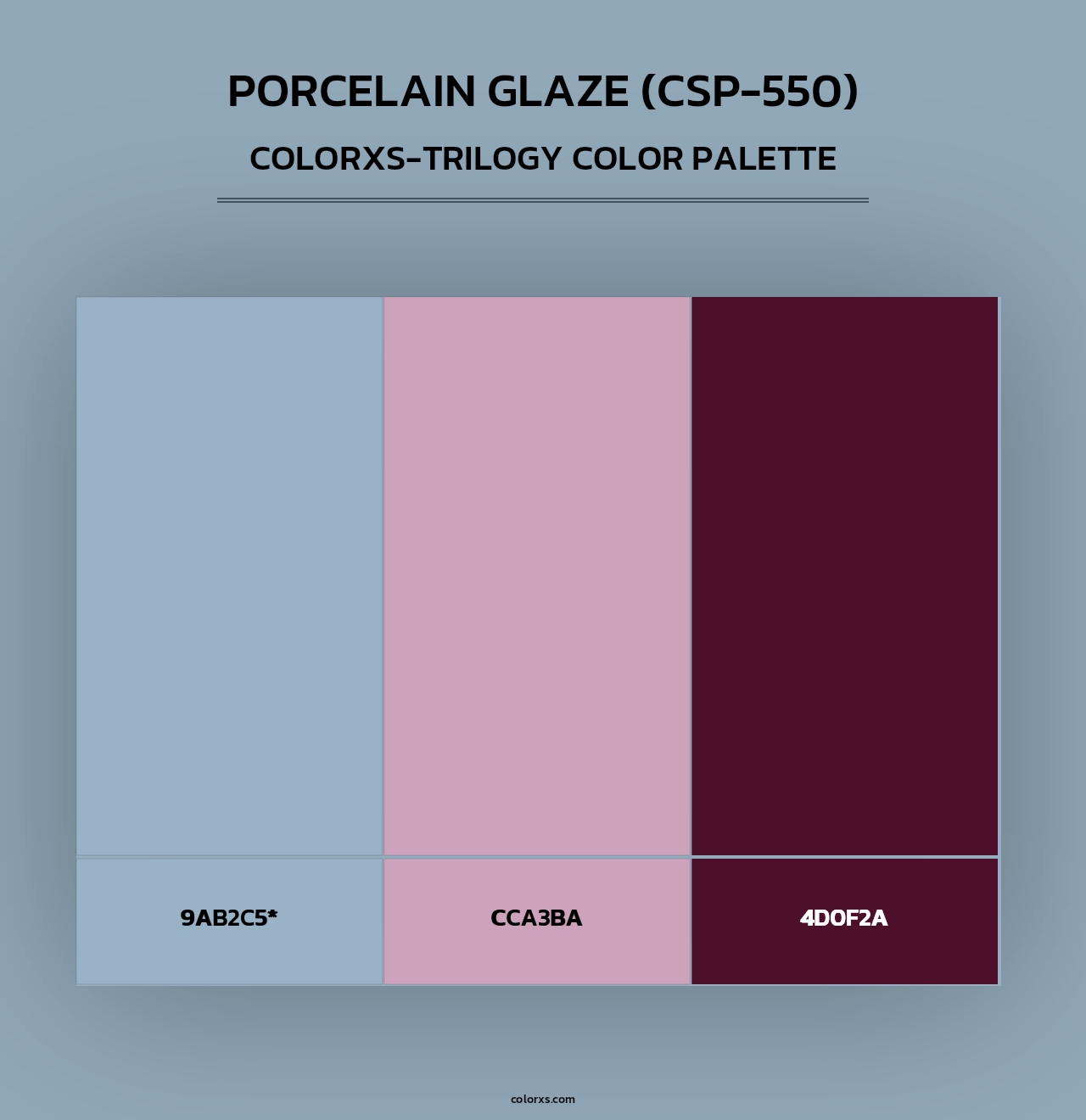 Porcelain Glaze (CSP-550) - Colorxs Trilogy Palette