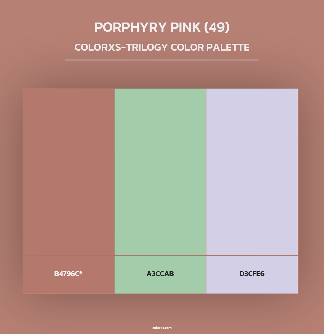 Porphyry Pink (49) - Colorxs Trilogy Palette