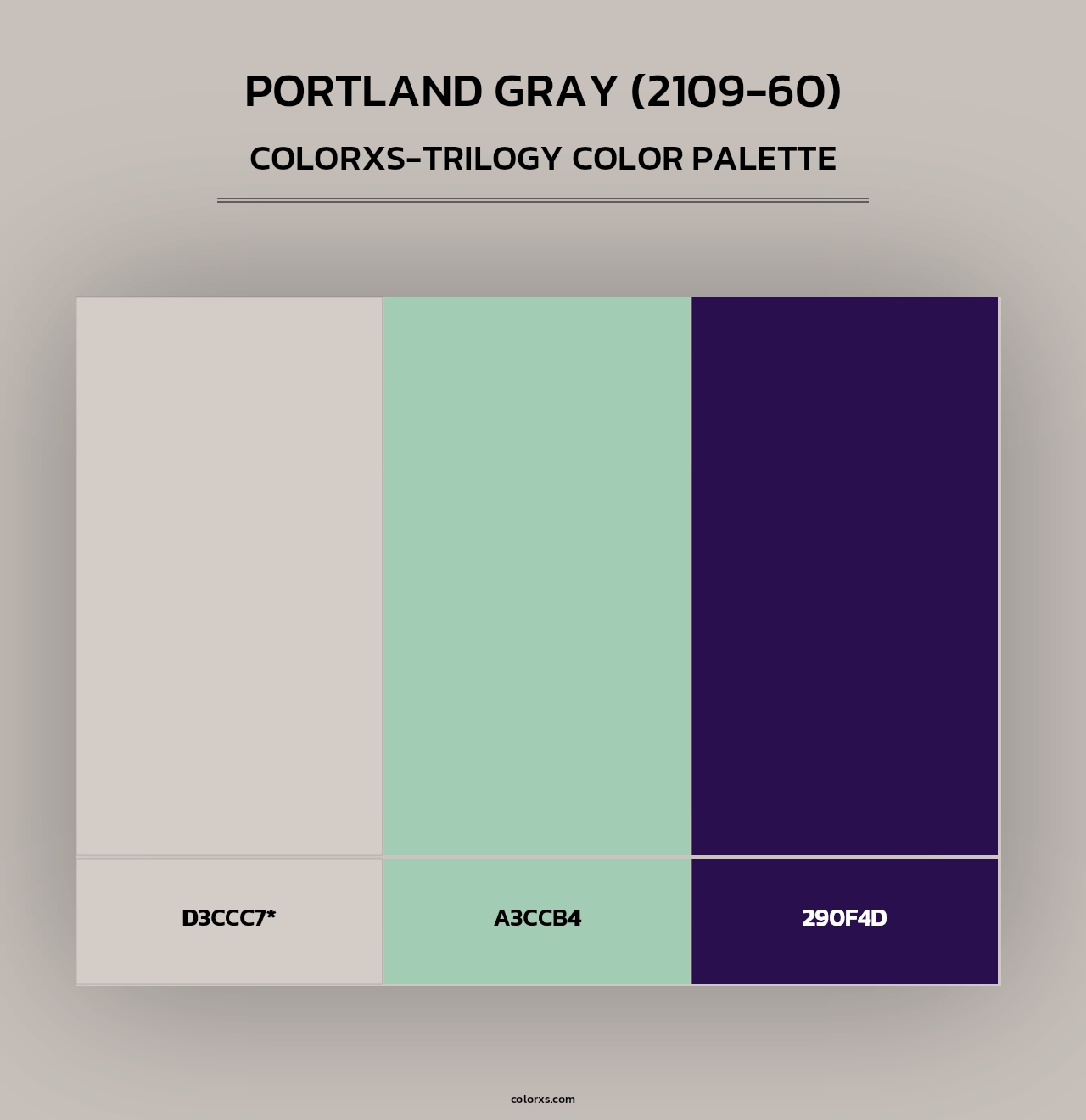 Portland Gray (2109-60) - Colorxs Trilogy Palette