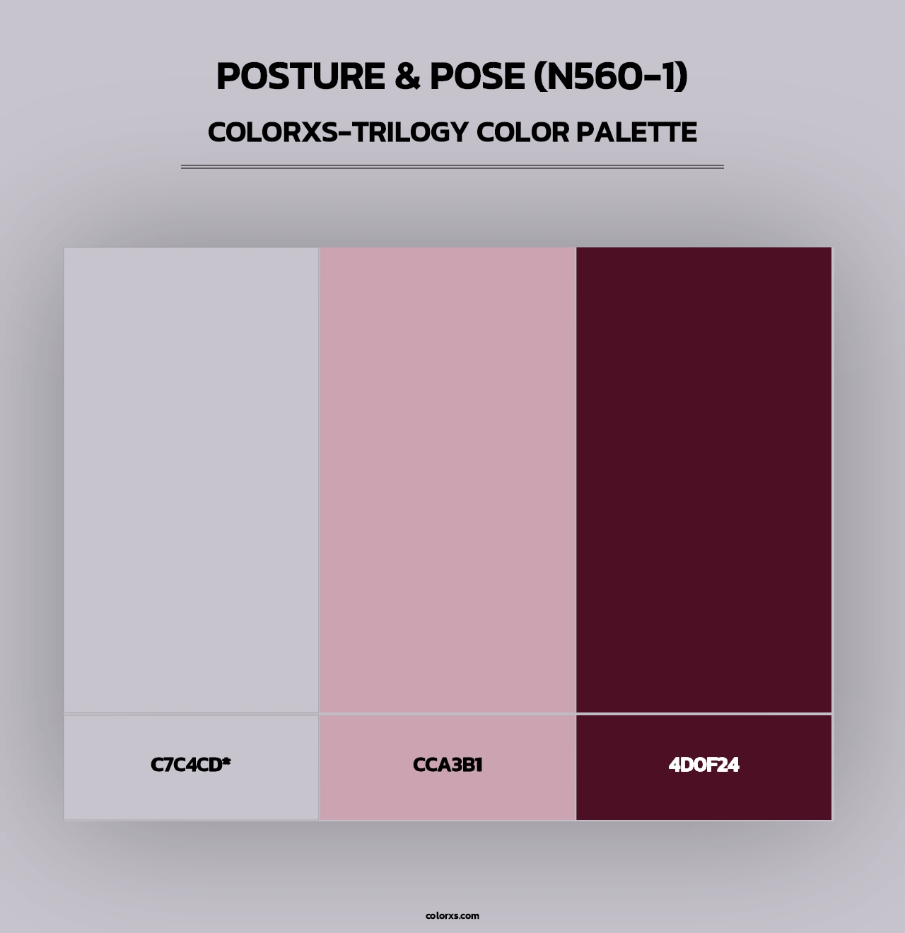 Posture & Pose (N560-1) - Colorxs Trilogy Palette
