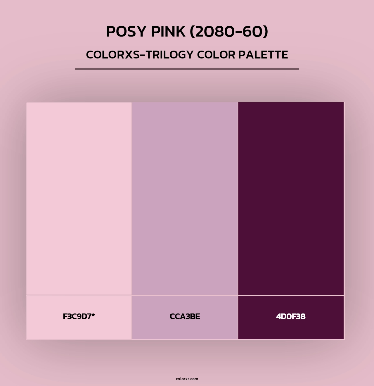 Posy Pink (2080-60) - Colorxs Trilogy Palette