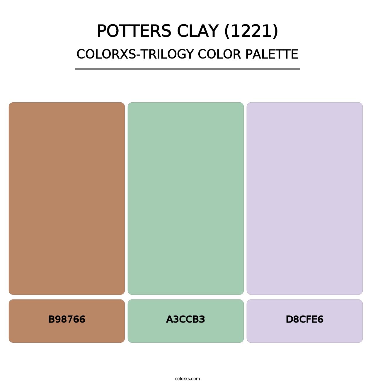 Potters Clay (1221) - Colorxs Trilogy Palette