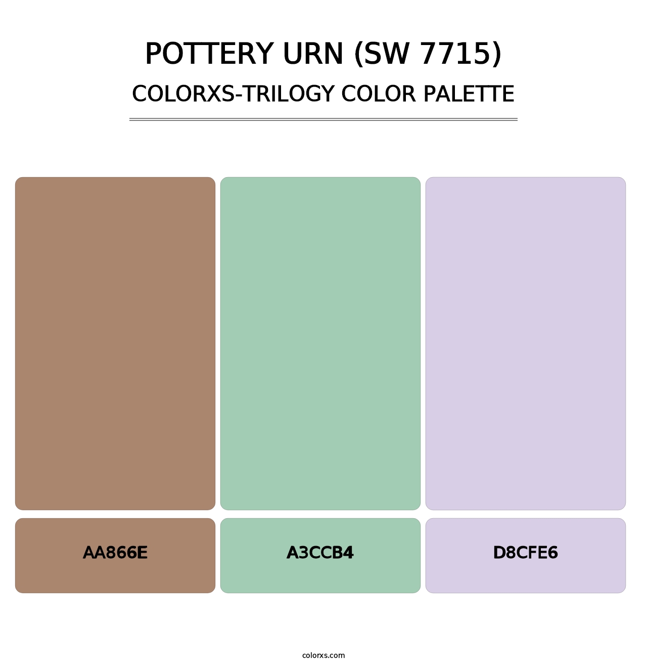 Pottery Urn (SW 7715) - Colorxs Trilogy Palette
