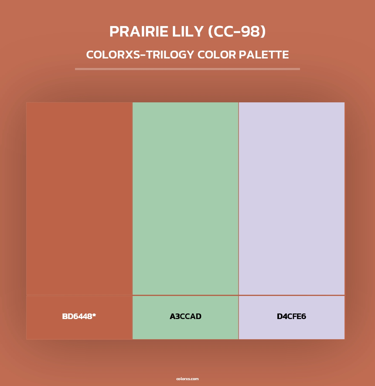 Prairie Lily (CC-98) - Colorxs Trilogy Palette