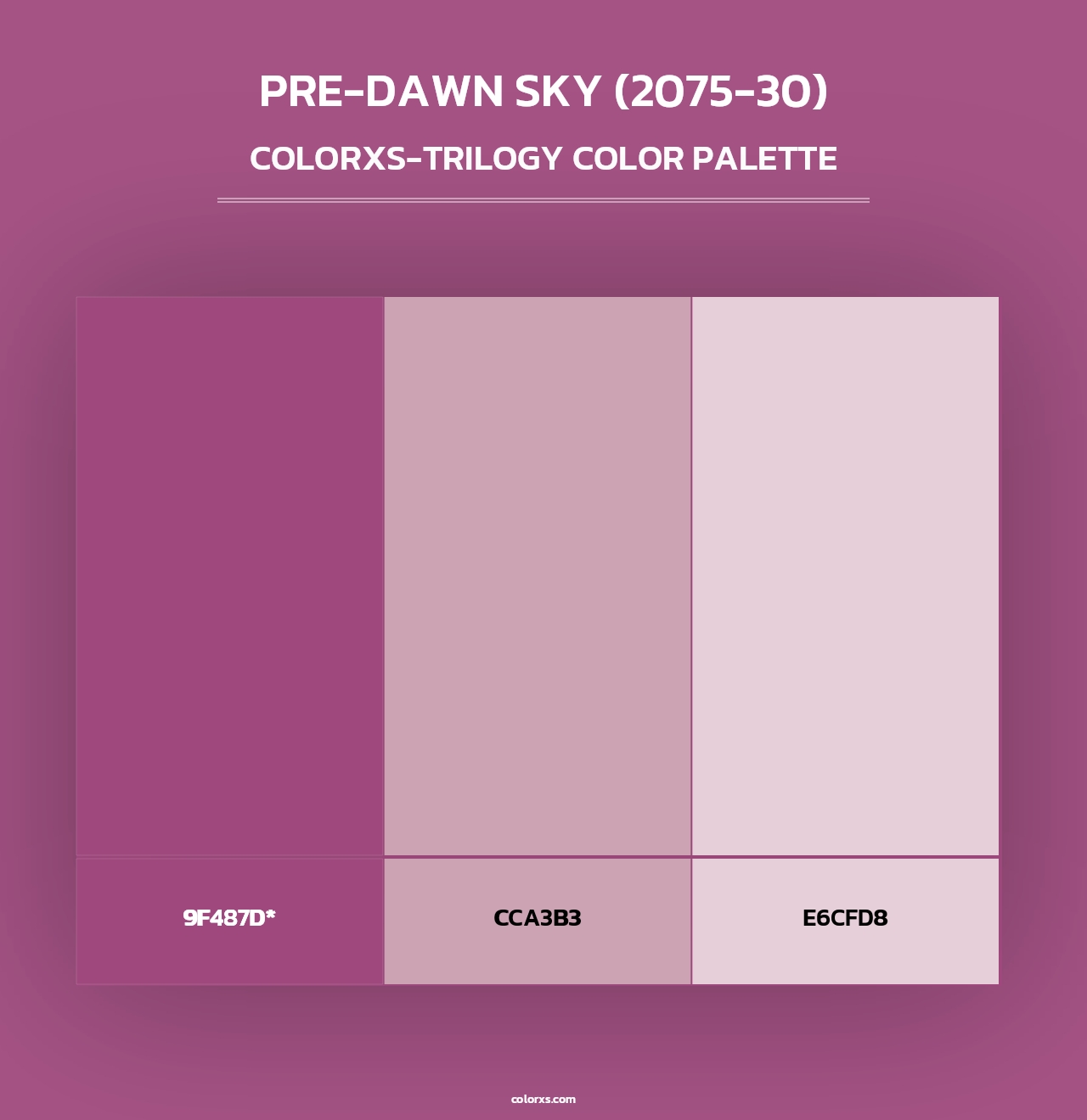 Pre-Dawn Sky (2075-30) - Colorxs Trilogy Palette
