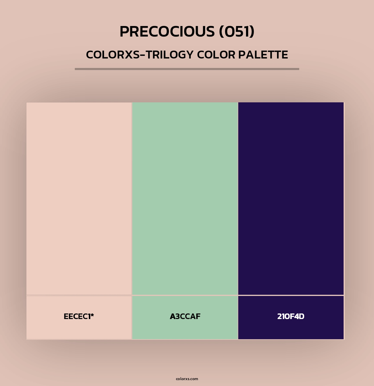 Precocious (051) - Colorxs Trilogy Palette