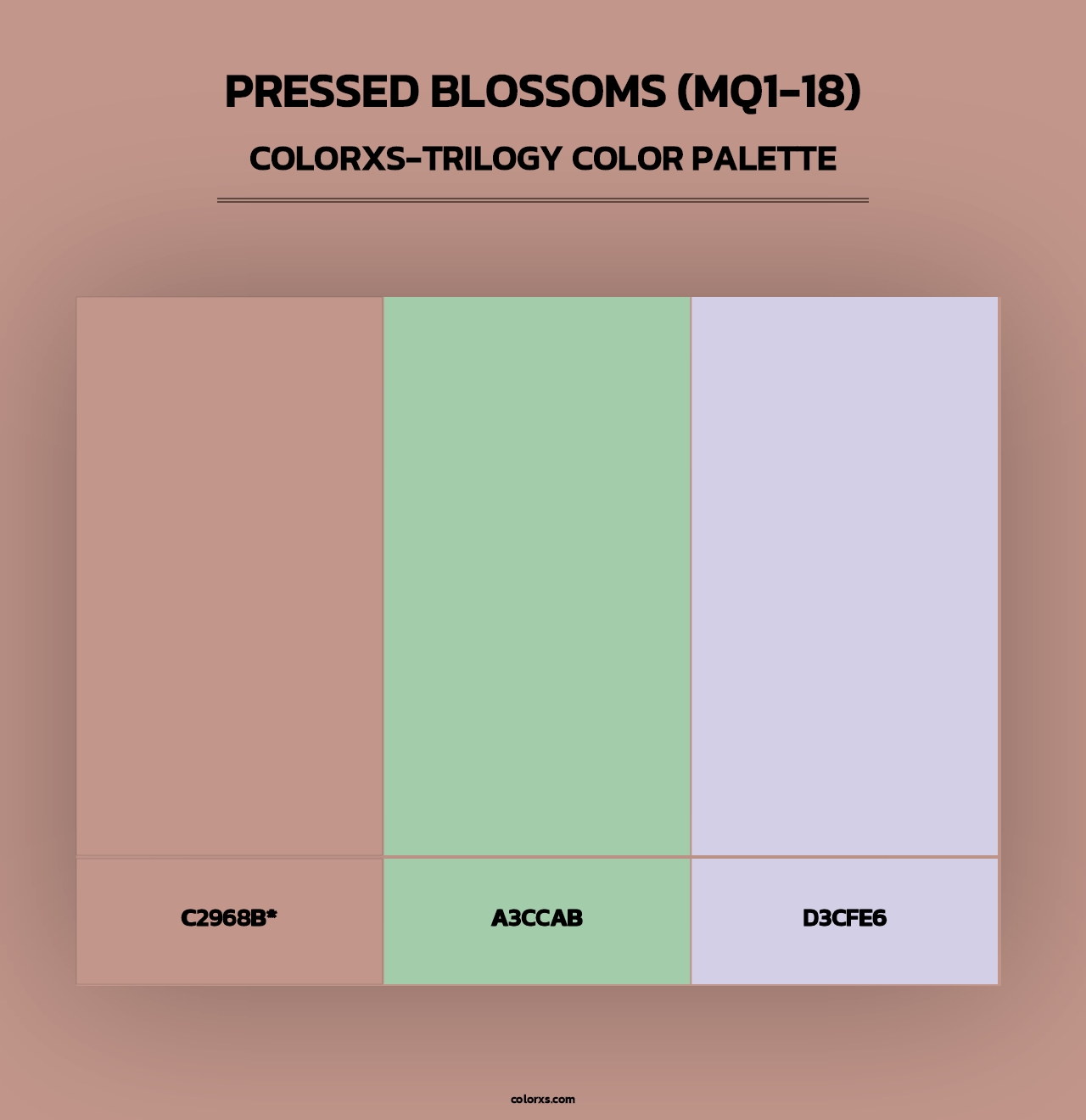 Pressed Blossoms (MQ1-18) - Colorxs Trilogy Palette