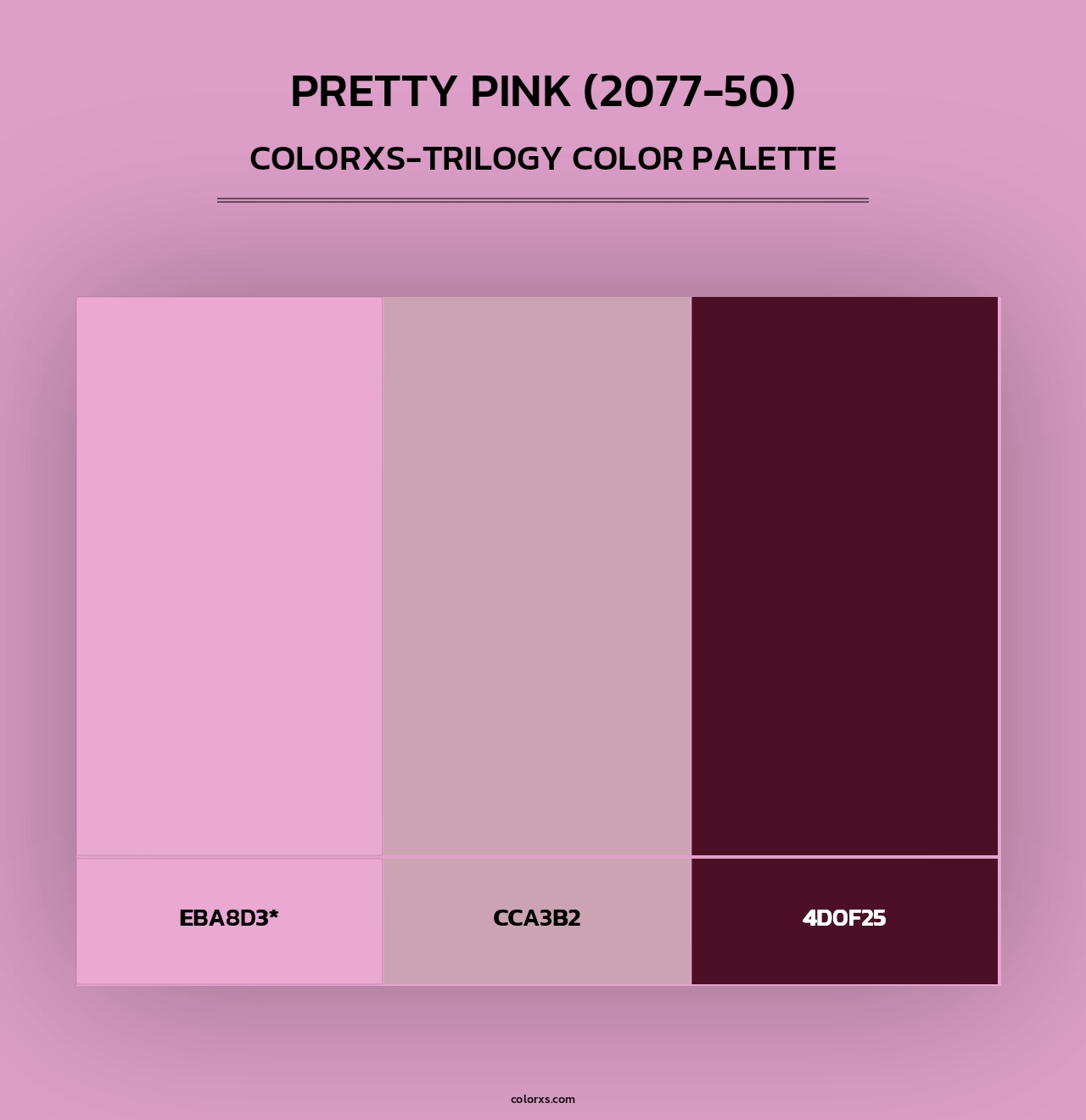 Pretty Pink (2077-50) - Colorxs Trilogy Palette