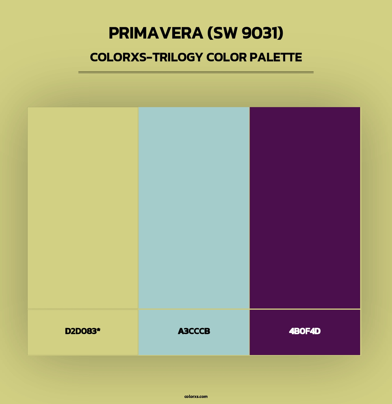 Primavera (SW 9031) - Colorxs Trilogy Palette