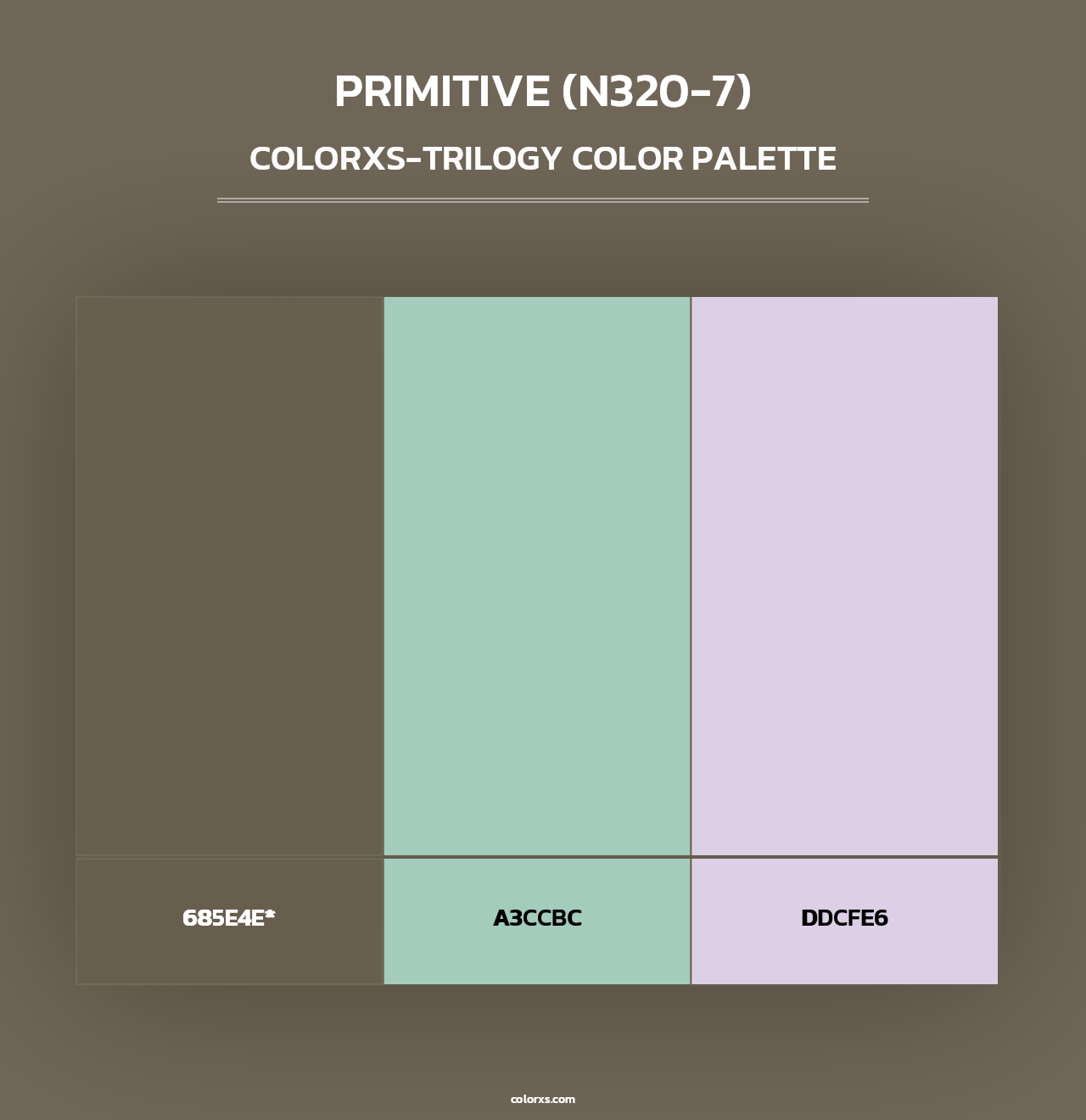 Primitive (N320-7) - Colorxs Trilogy Palette