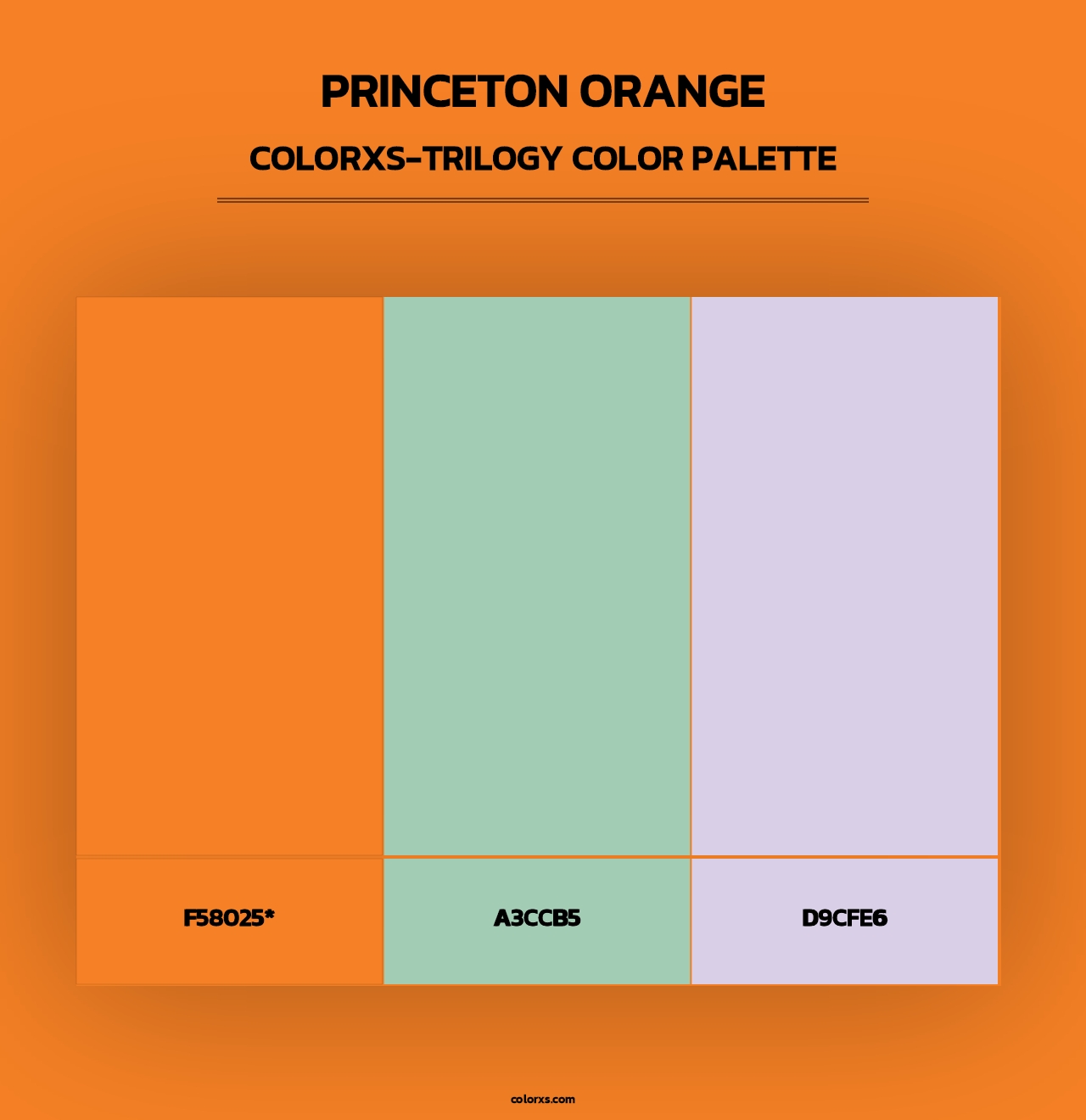 Princeton Orange - Colorxs Trilogy Palette