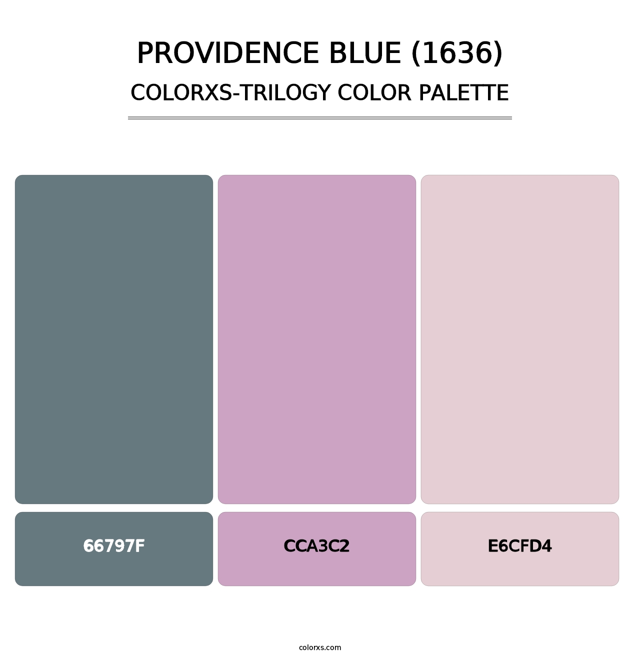 Providence Blue (1636) - Colorxs Trilogy Palette