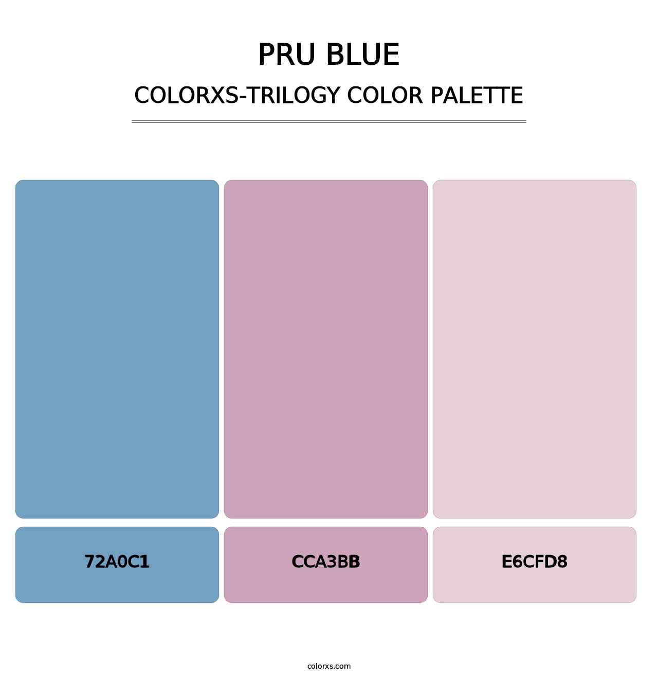 PRU Blue - Colorxs Trilogy Palette