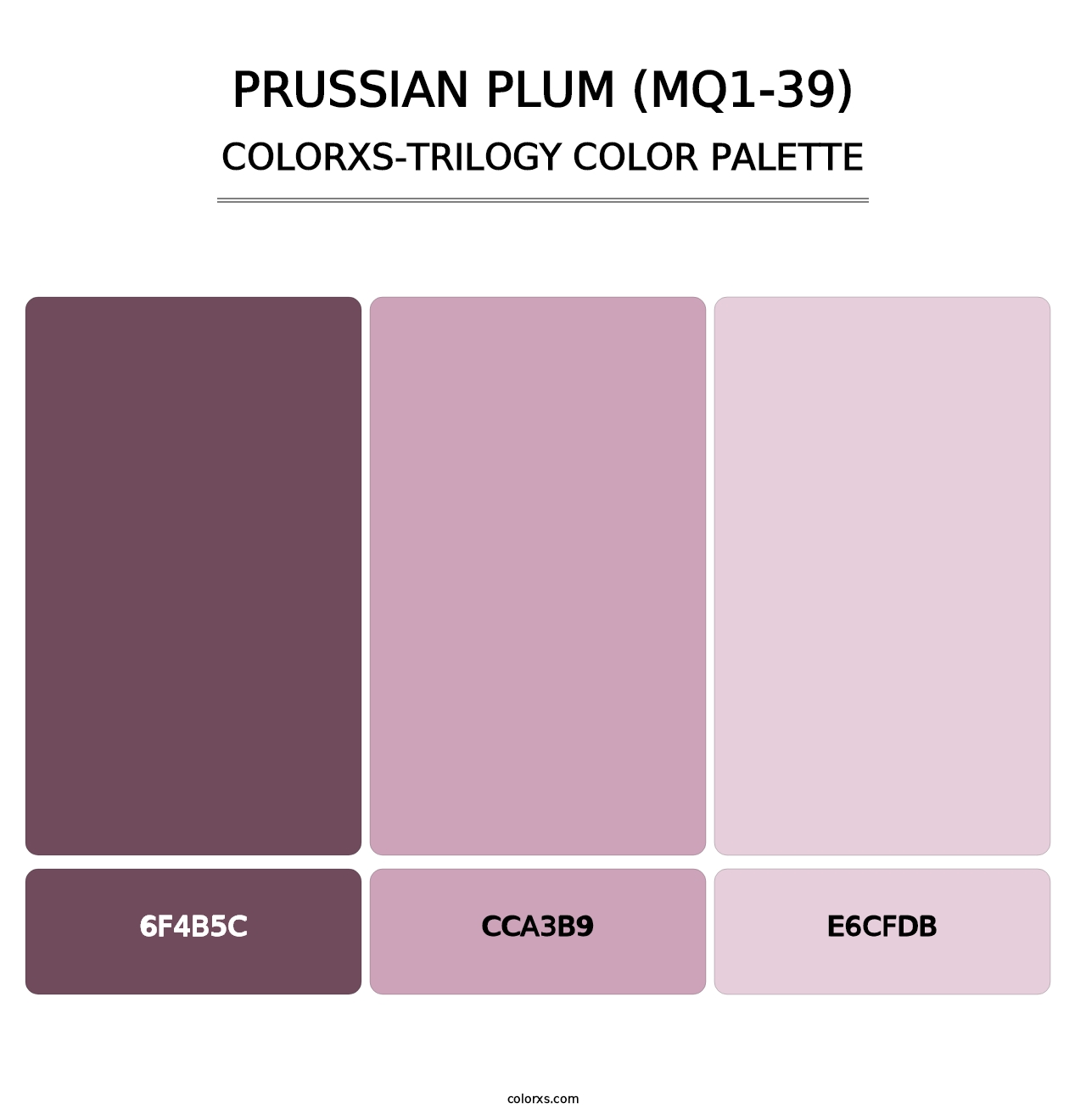 Prussian Plum (MQ1-39) - Colorxs Trilogy Palette