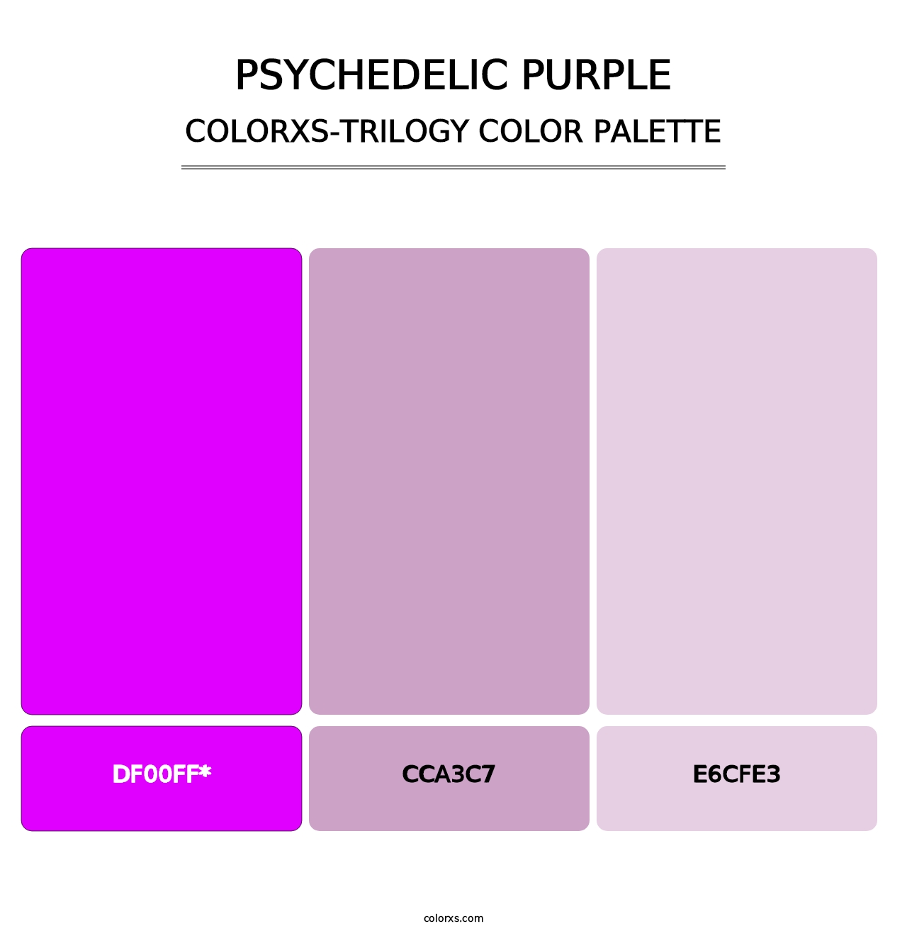 Psychedelic Purple - Colorxs Trilogy Palette