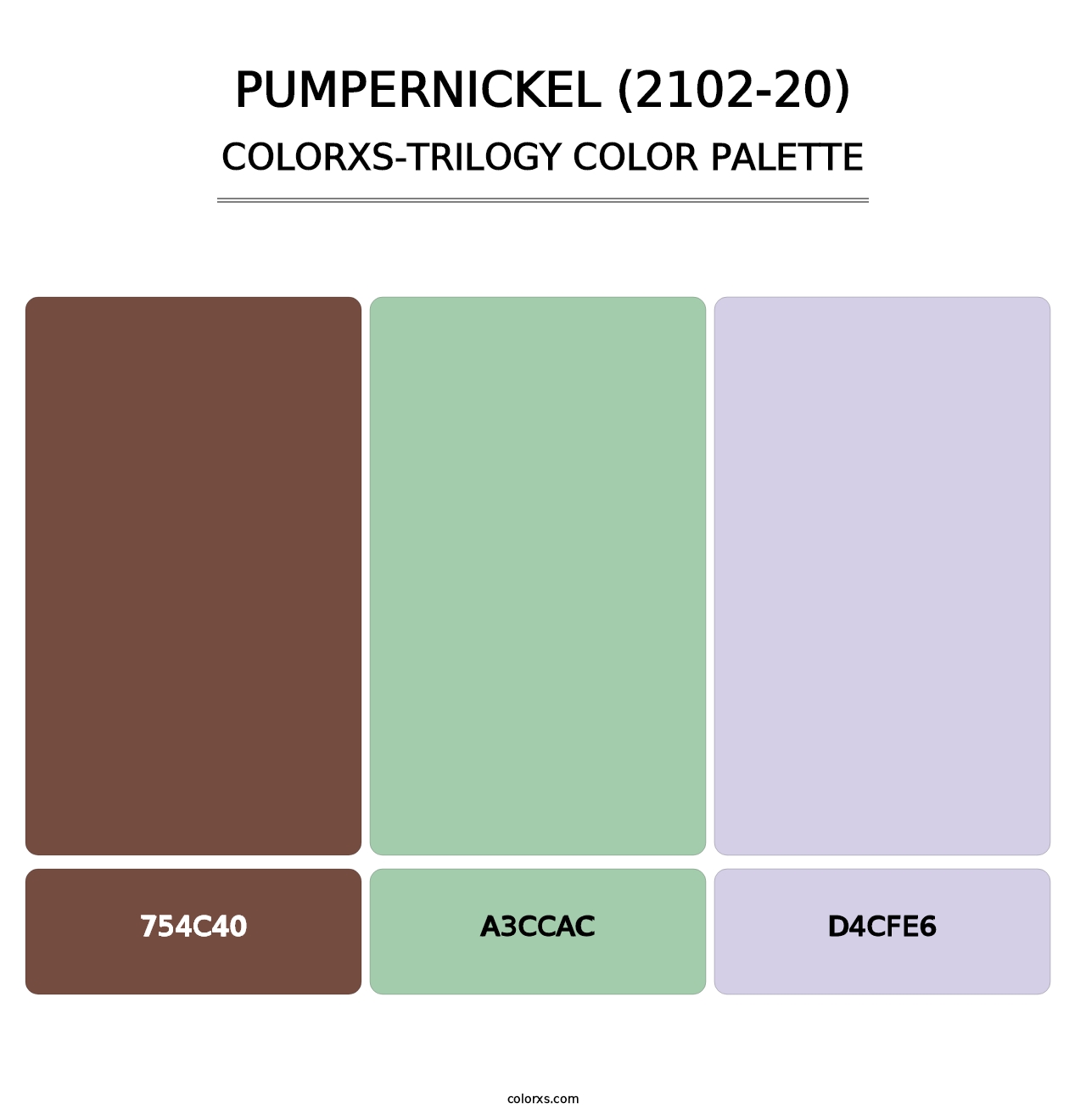 Pumpernickel (2102-20) - Colorxs Trilogy Palette