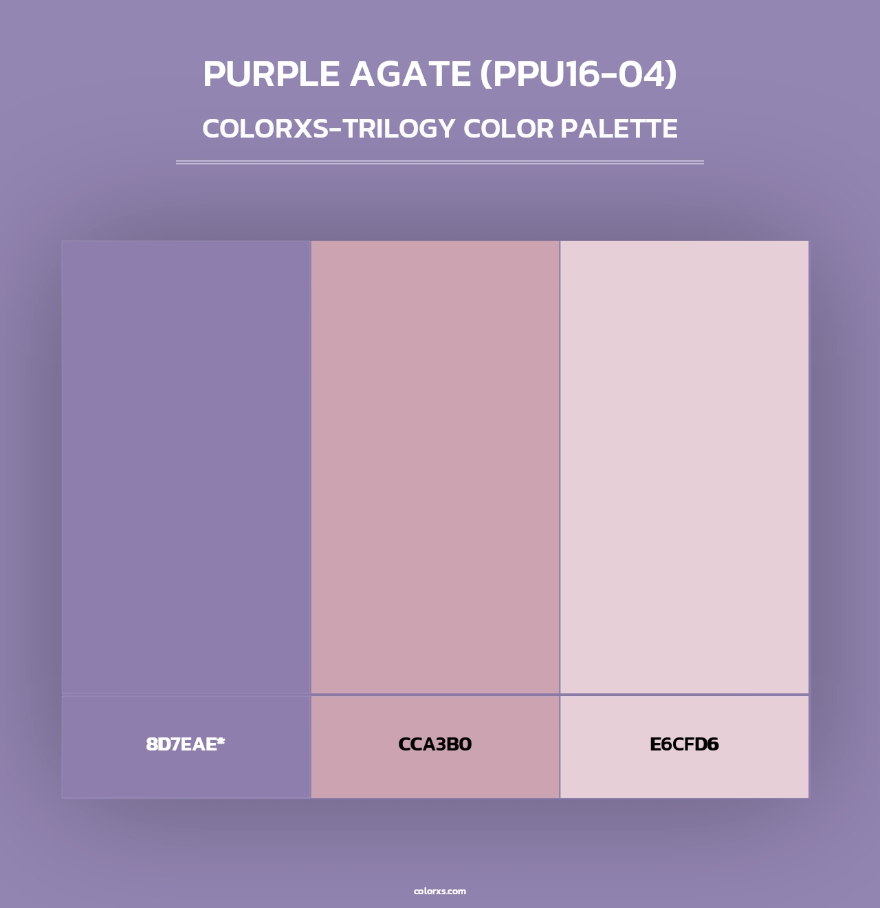 Purple Agate (PPU16-04) - Colorxs Trilogy Palette