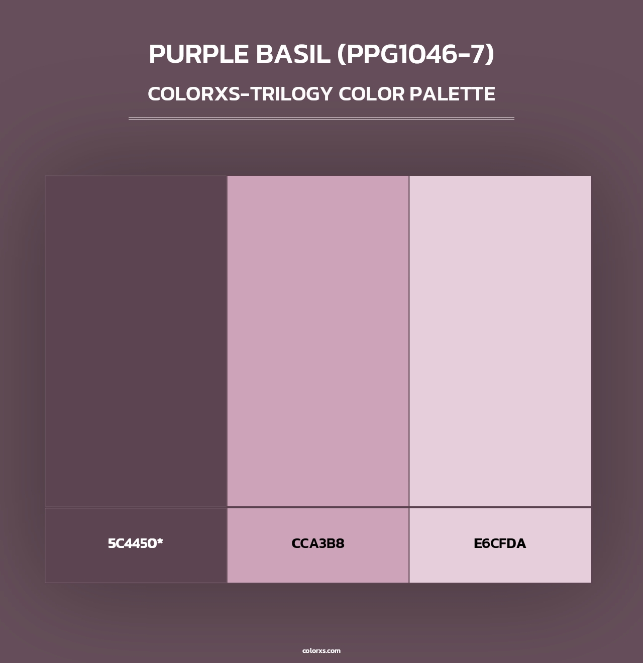 Purple Basil (PPG1046-7) - Colorxs Trilogy Palette