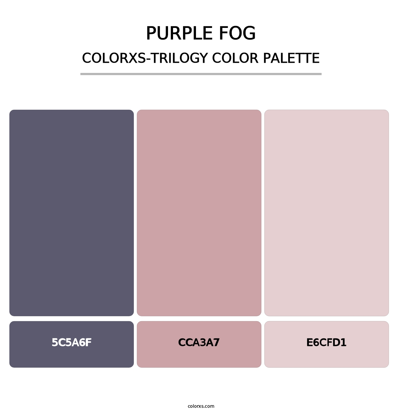 Purple Fog - Colorxs Trilogy Palette