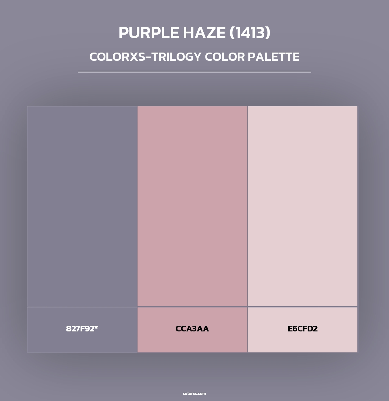 Purple Haze (1413) - Colorxs Trilogy Palette