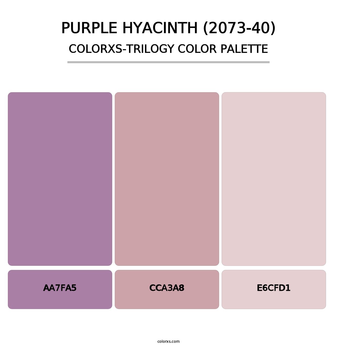 Purple Hyacinth (2073-40) - Colorxs Trilogy Palette