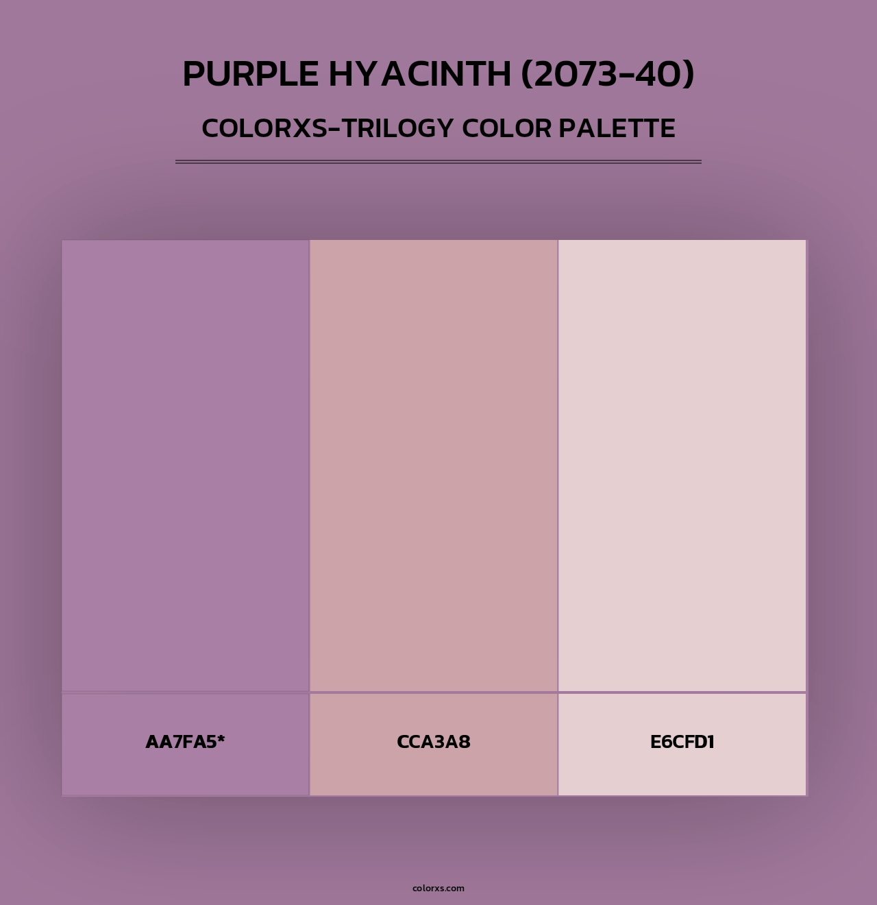 Purple Hyacinth (2073-40) - Colorxs Trilogy Palette
