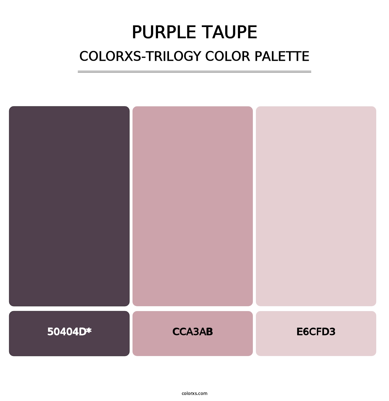 Purple Taupe - Colorxs Trilogy Palette