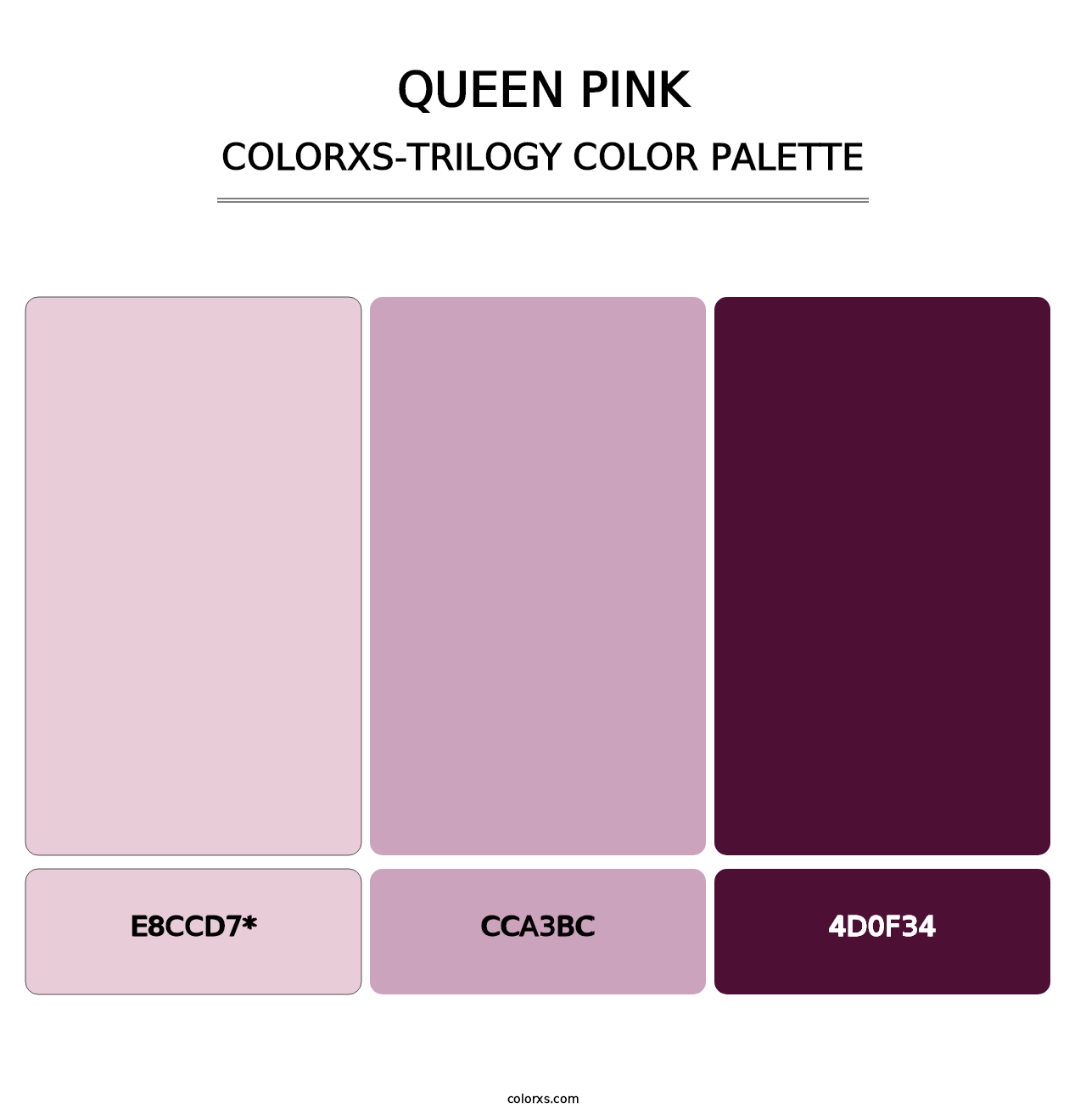 Queen Pink - Colorxs Trilogy Palette