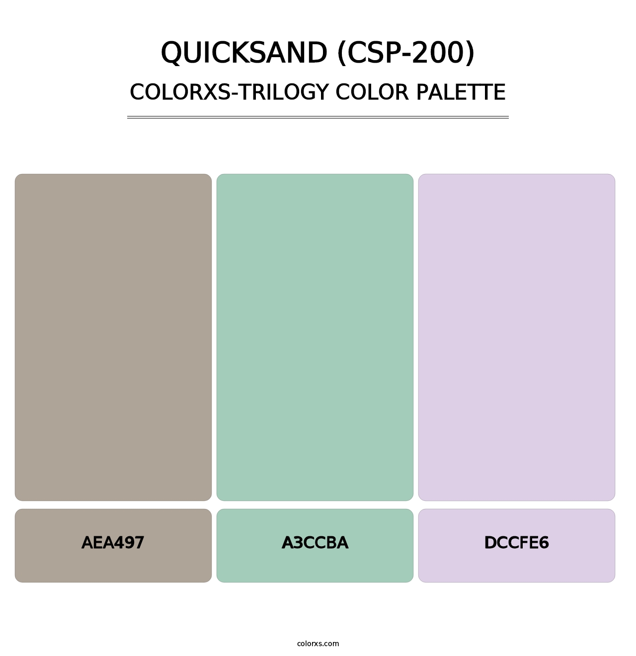 Quicksand (CSP-200) - Colorxs Trilogy Palette