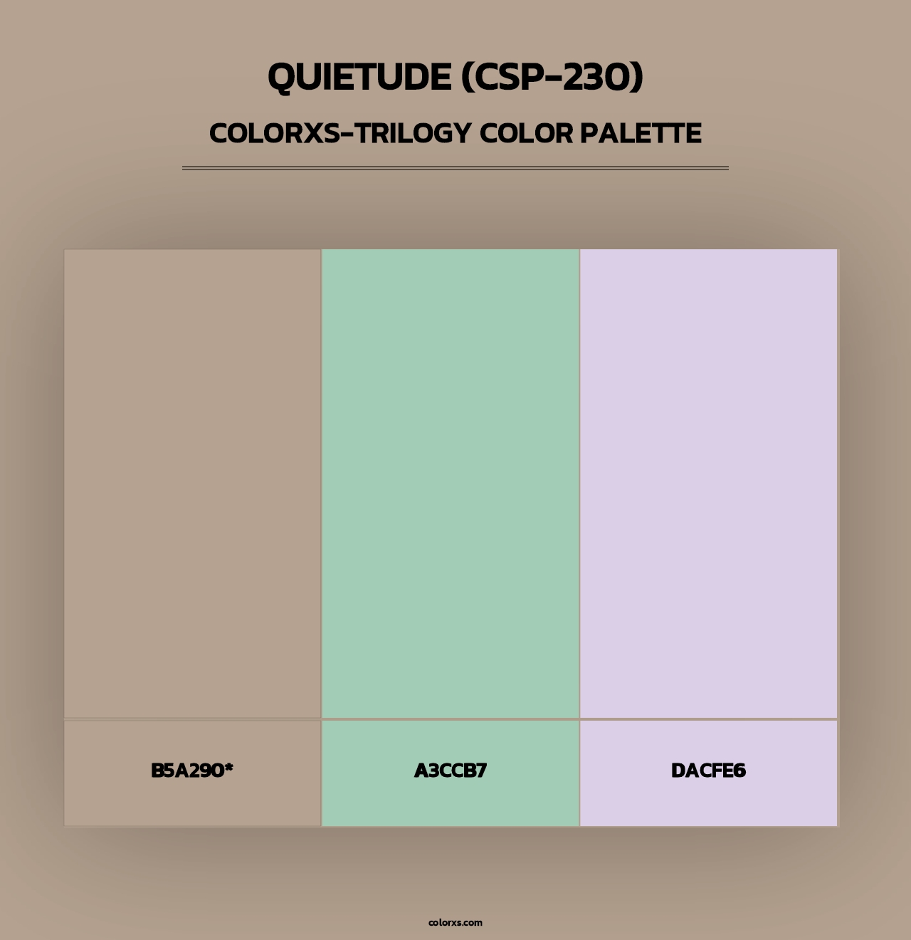Quietude (CSP-230) - Colorxs Trilogy Palette