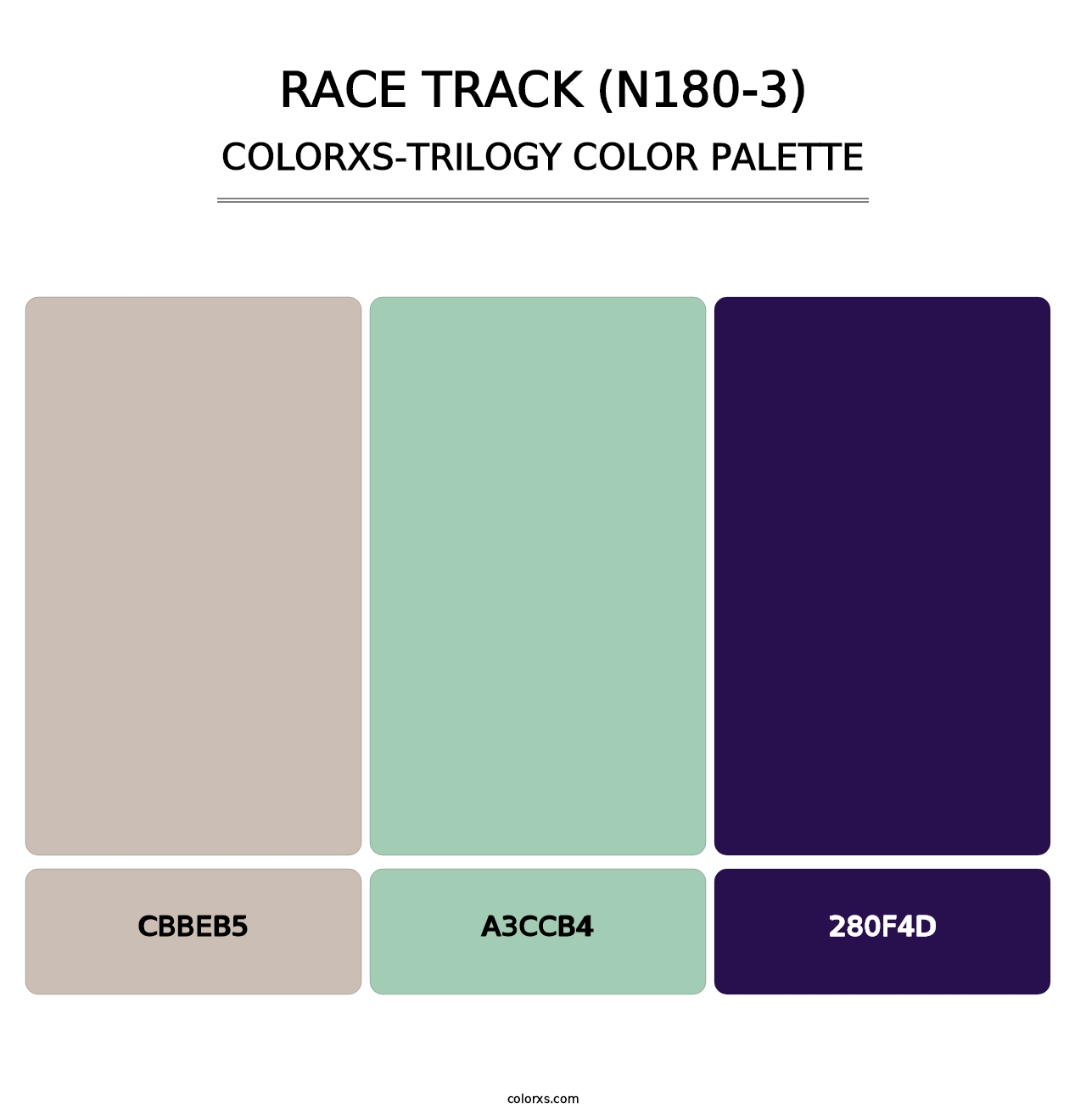 Race Track (N180-3) - Colorxs Trilogy Palette